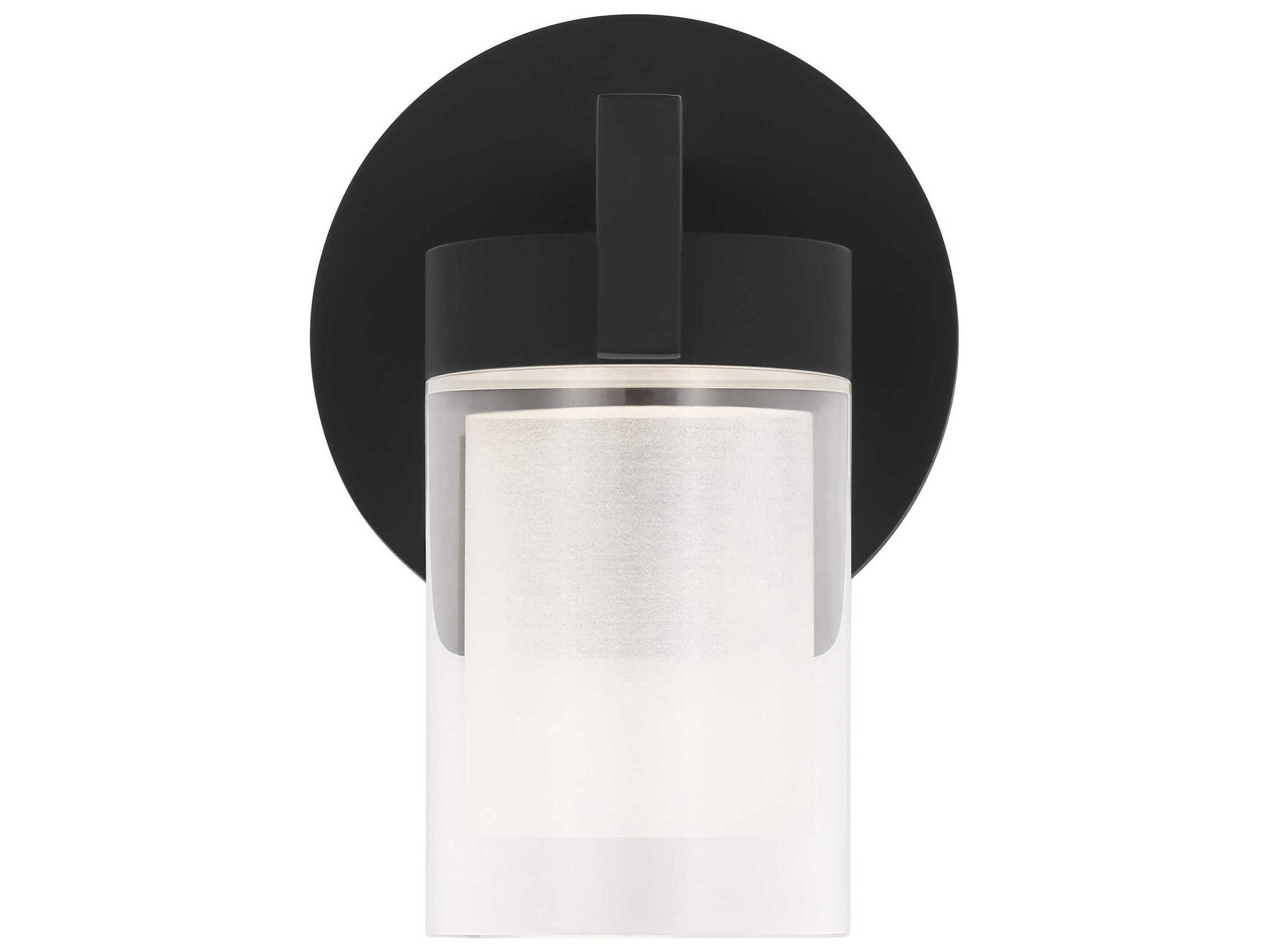 Visual Comfort Modern Esfera 1-Light Nightshade Black Wall Sconce