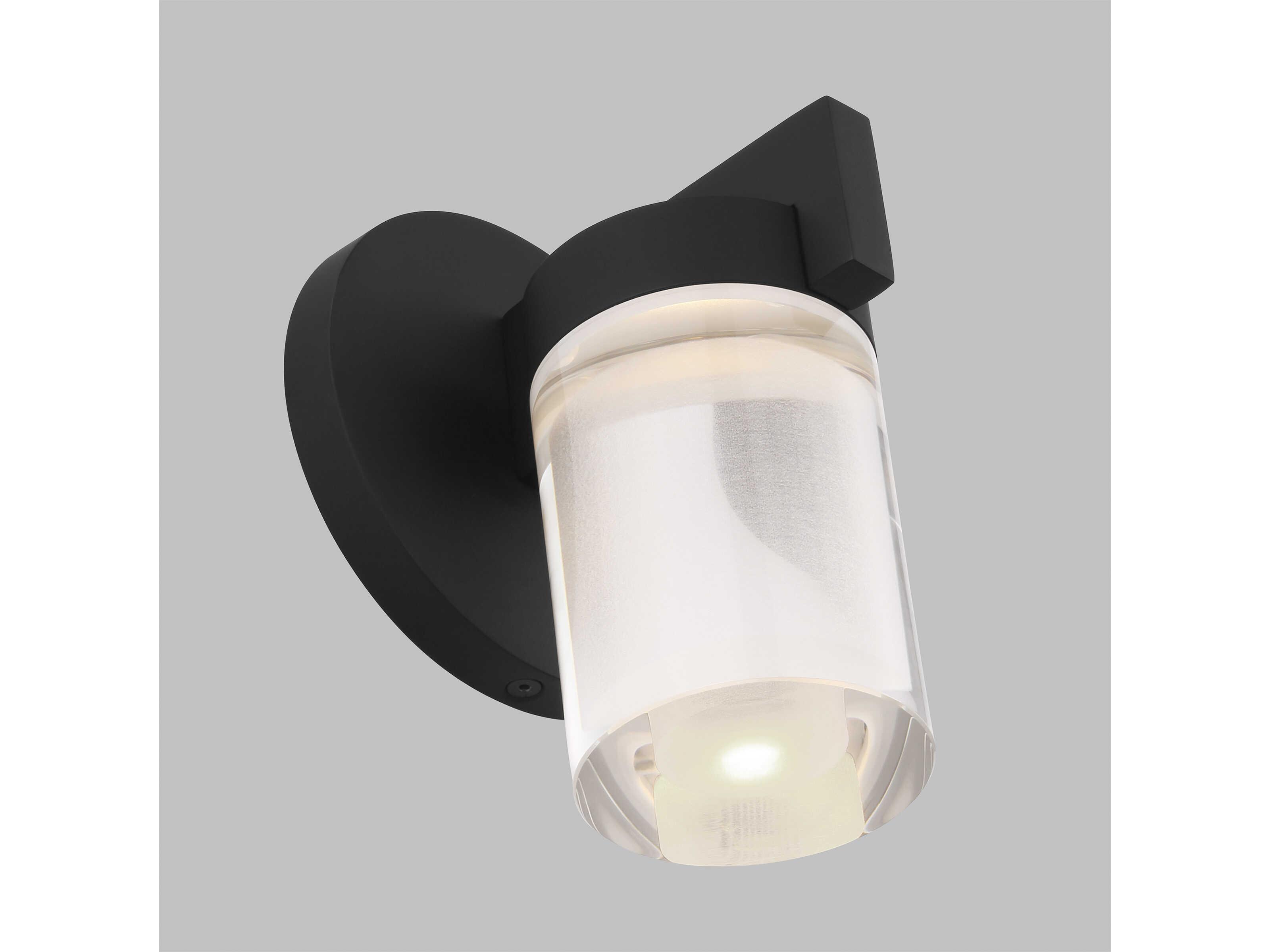 Visual Comfort Modern Esfera 1-Light Nightshade Black Wall Sconce