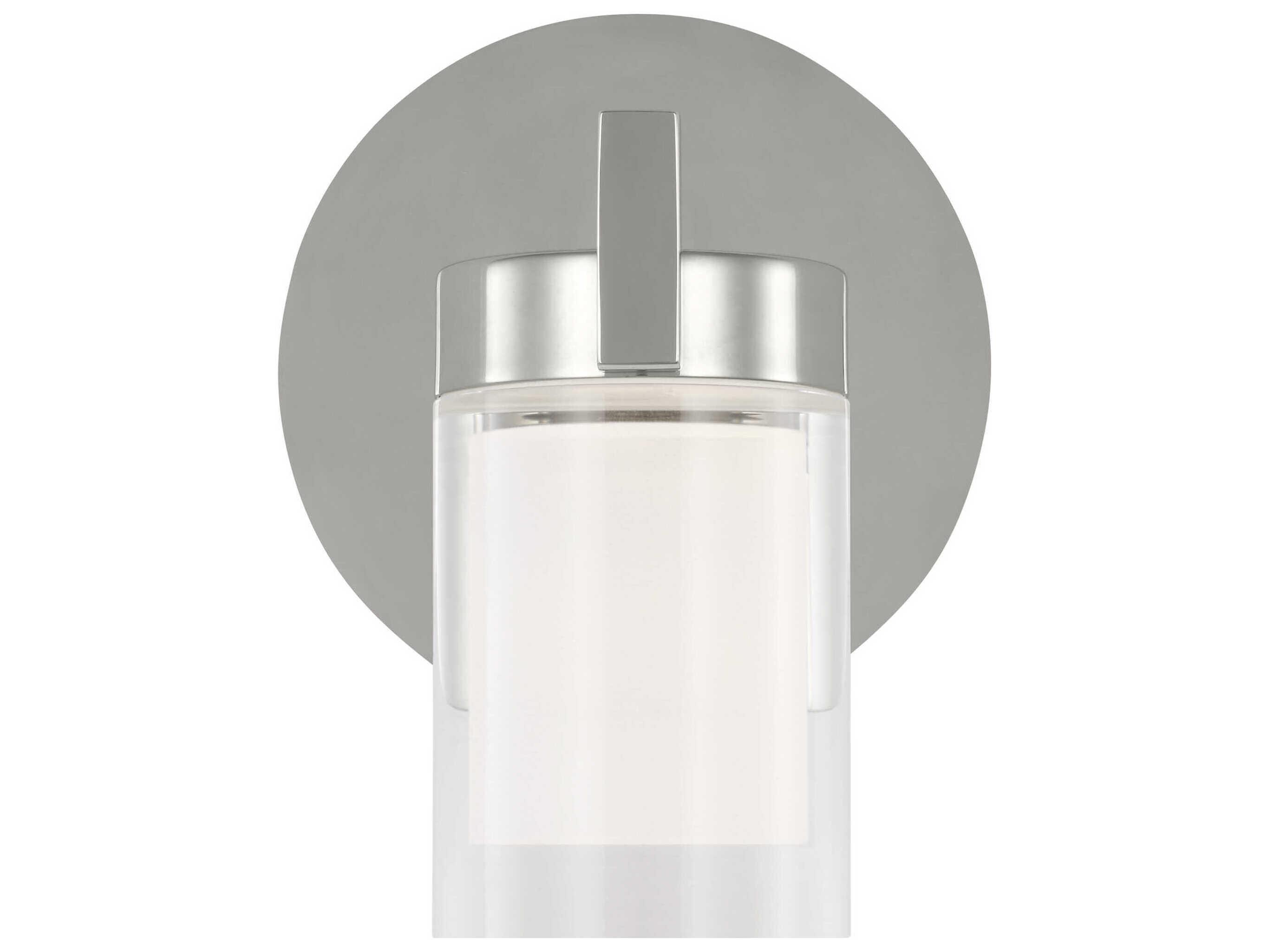 Visual Comfort Modern Esfera 1-Light Polished Nickel Wall Sconce