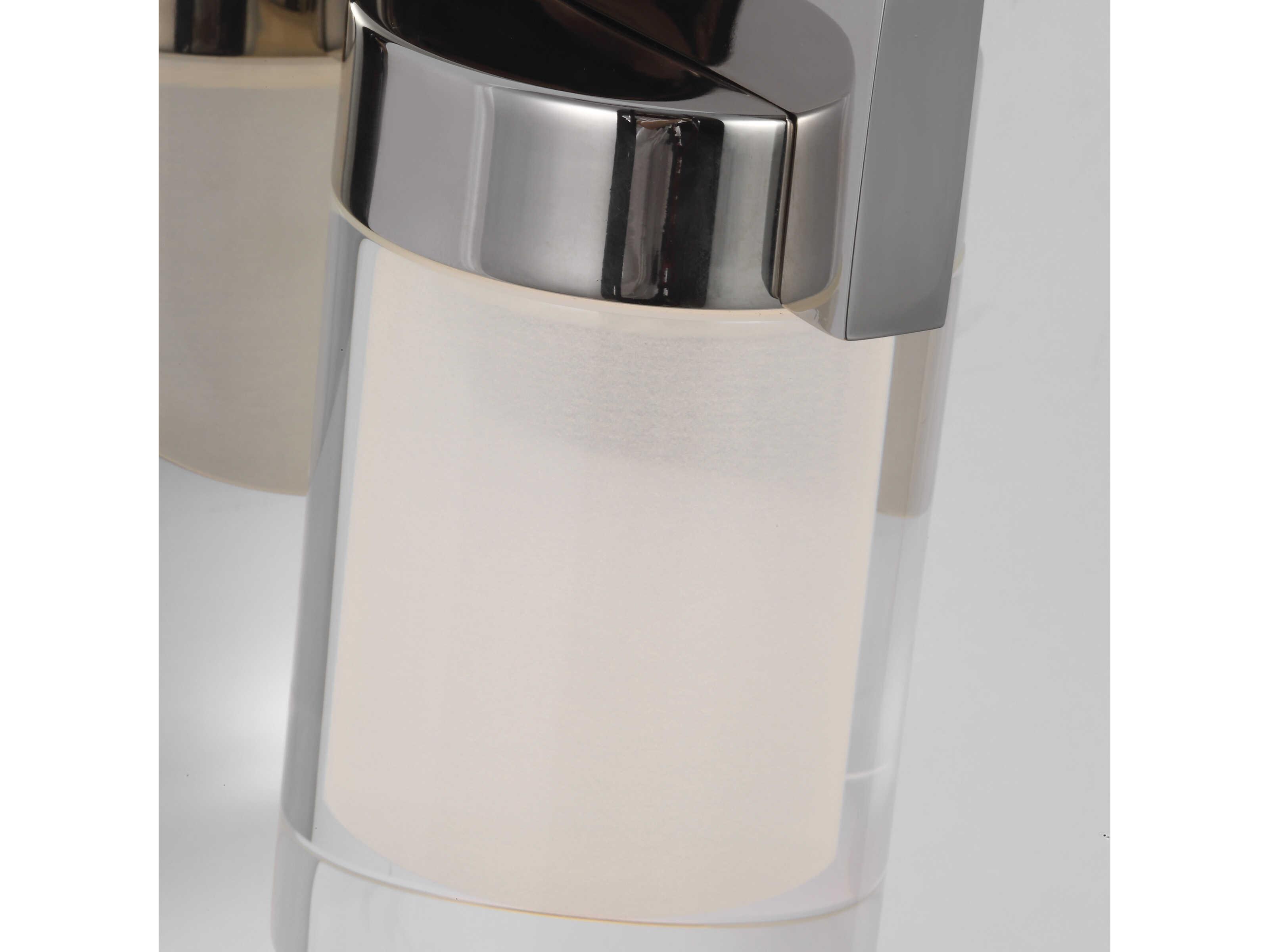 Visual Comfort Modern Esfera 1-Light Polished Nickel Wall Sconce