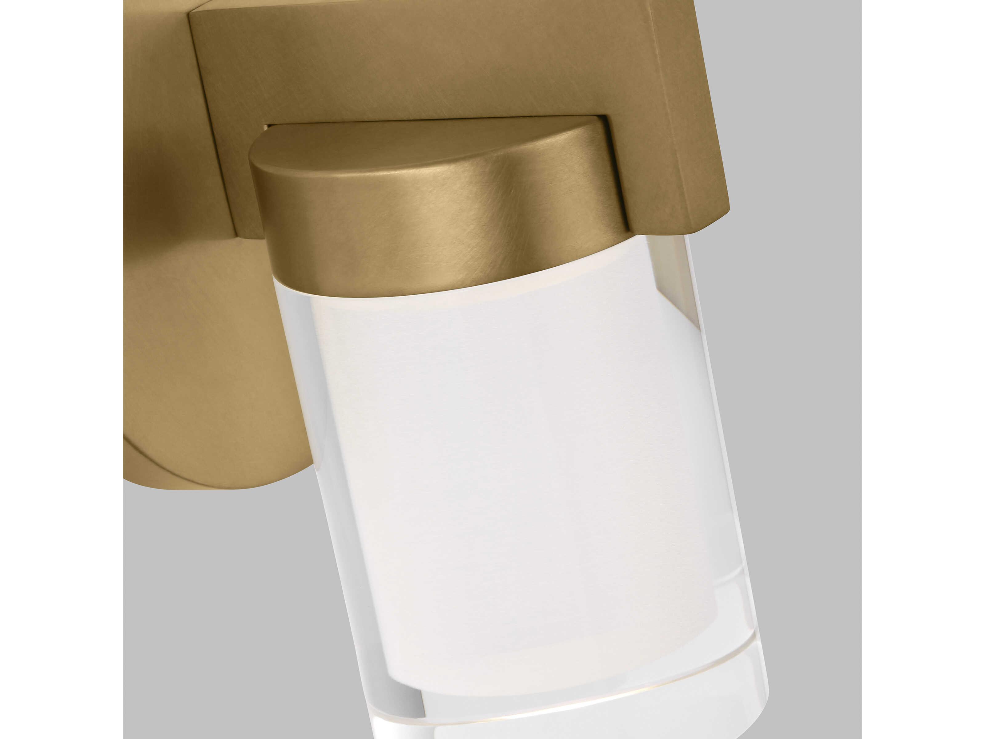 Visual Comfort Modern Esfera 1-Light Natural Brass Wall Sconce