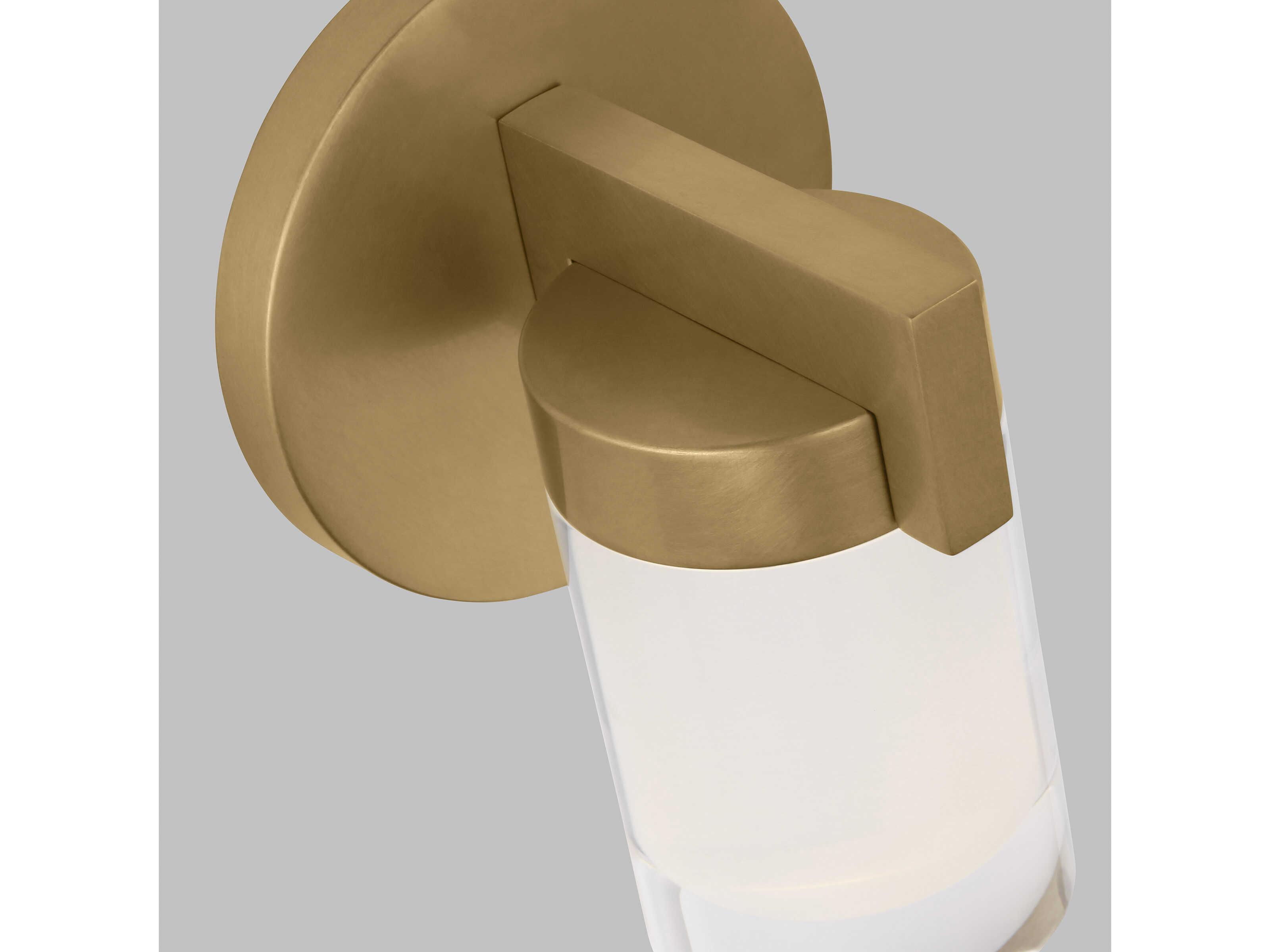 Visual Comfort Modern Esfera 1-Light Natural Brass Wall Sconce