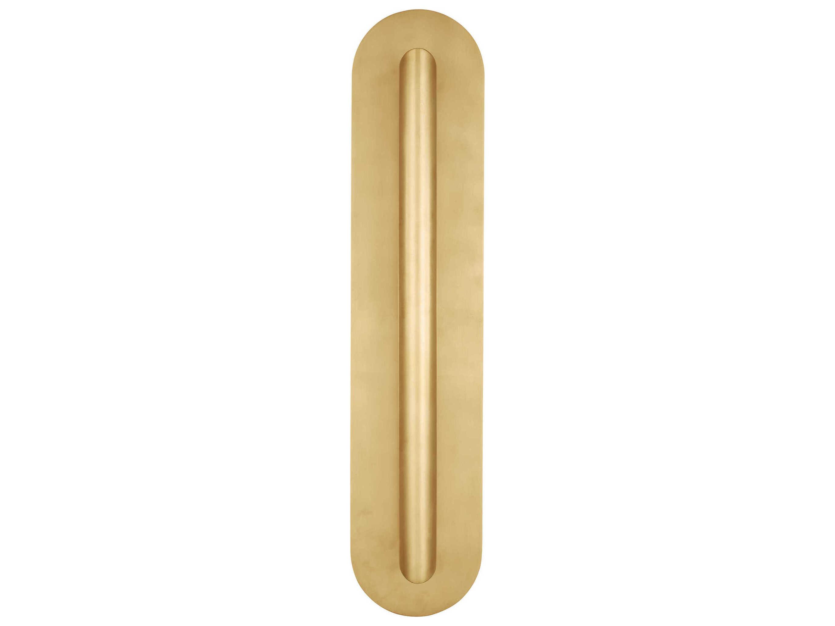 Visual Comfort Modern Fielle 1-Light Natural Brass Wall Sconce