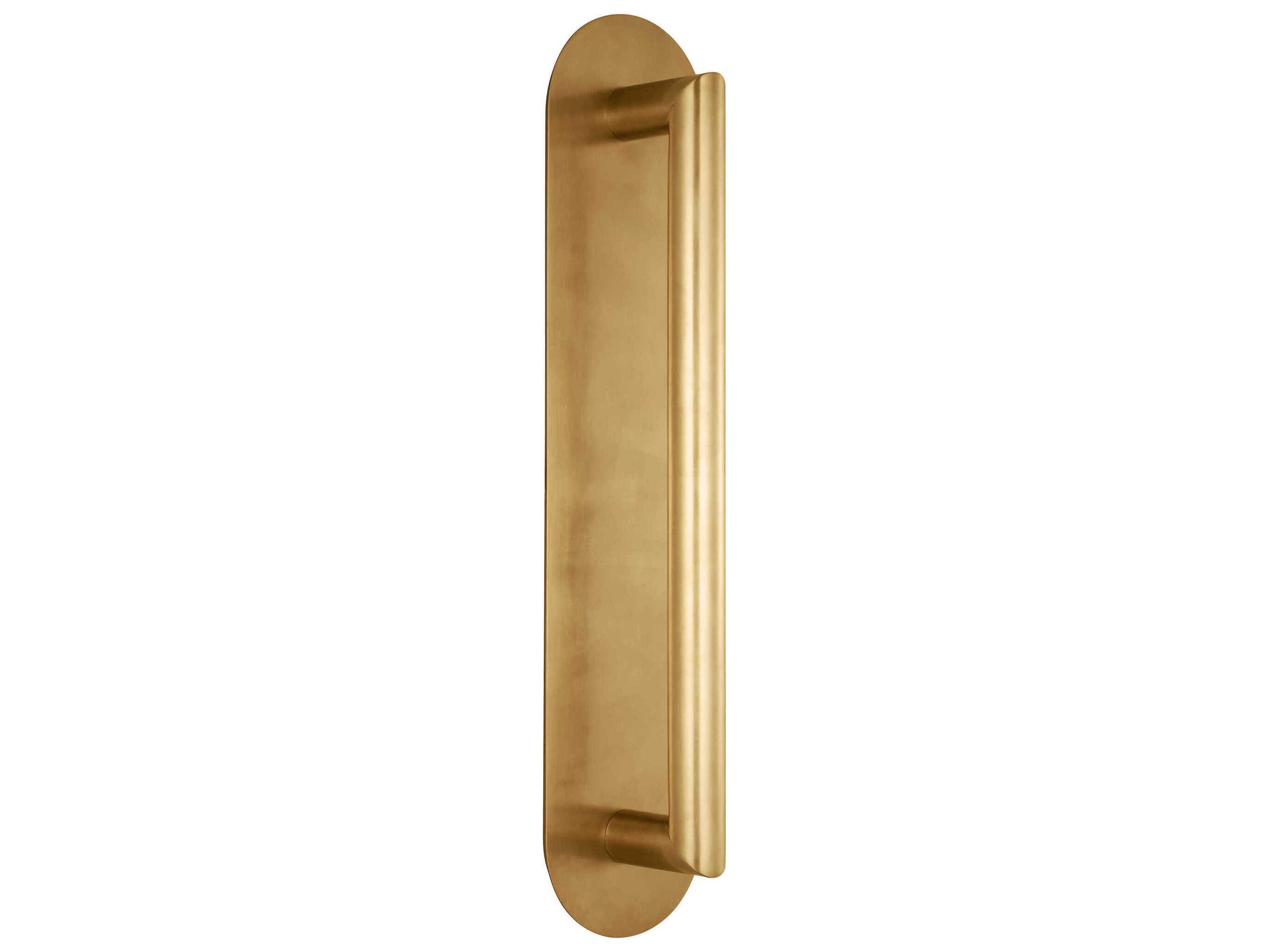 Visual Comfort Modern Fielle 1-Light Natural Brass Wall Sconce