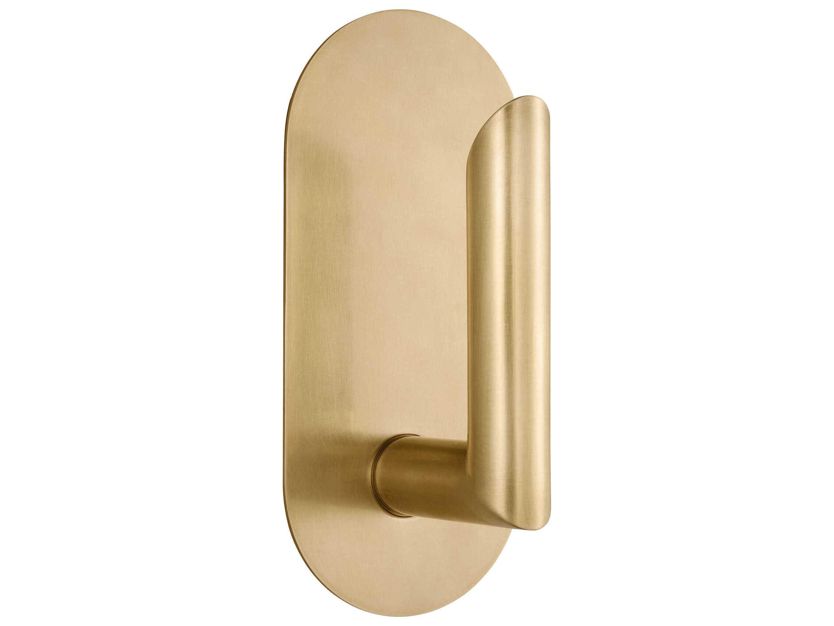 Visual Comfort Modern Fielle 1-Light Hand Rubbed Antique Brass Wall Sconce