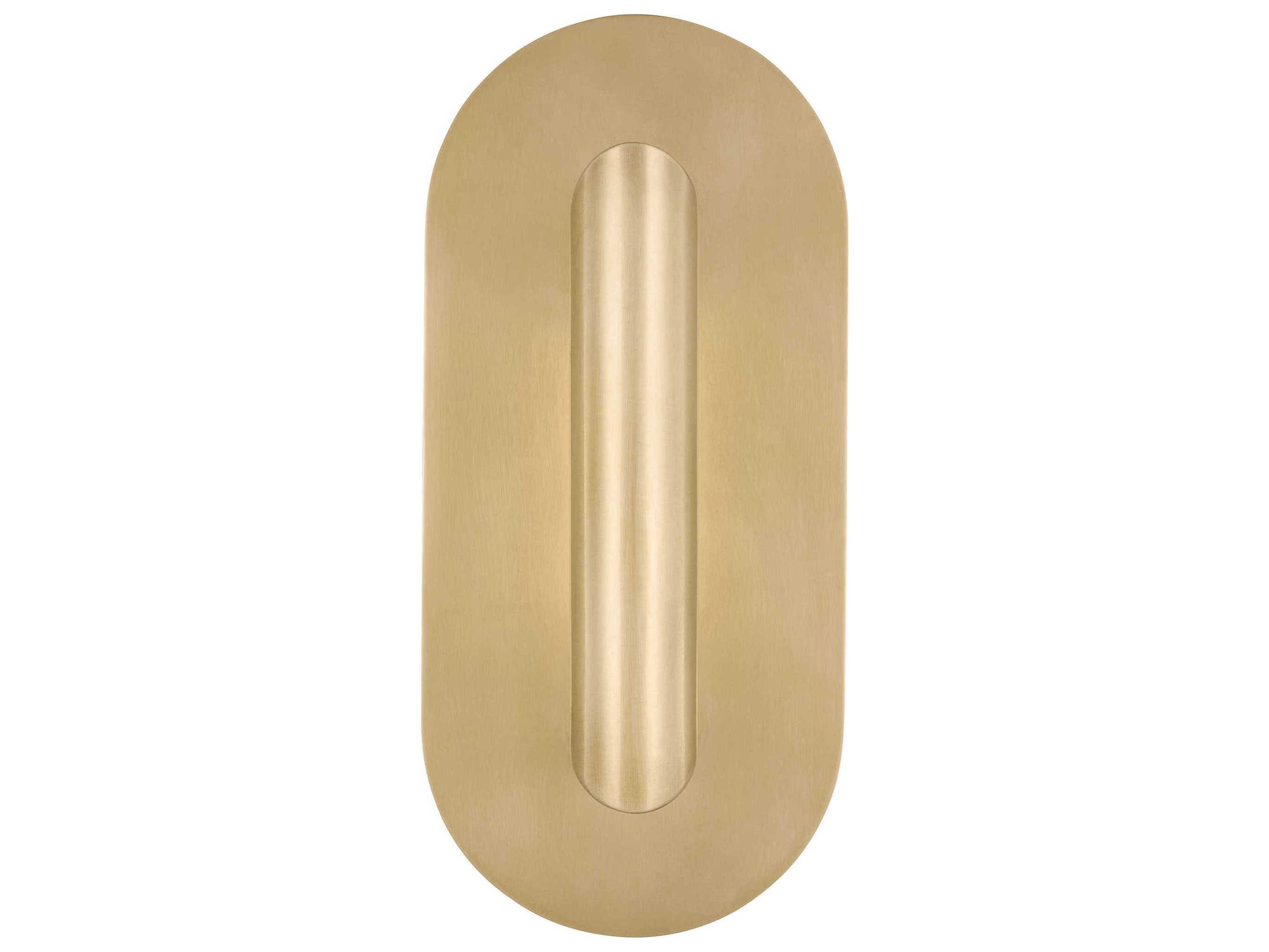 Visual Comfort Modern Fielle 1-Light Hand Rubbed Antique Brass Wall Sconce