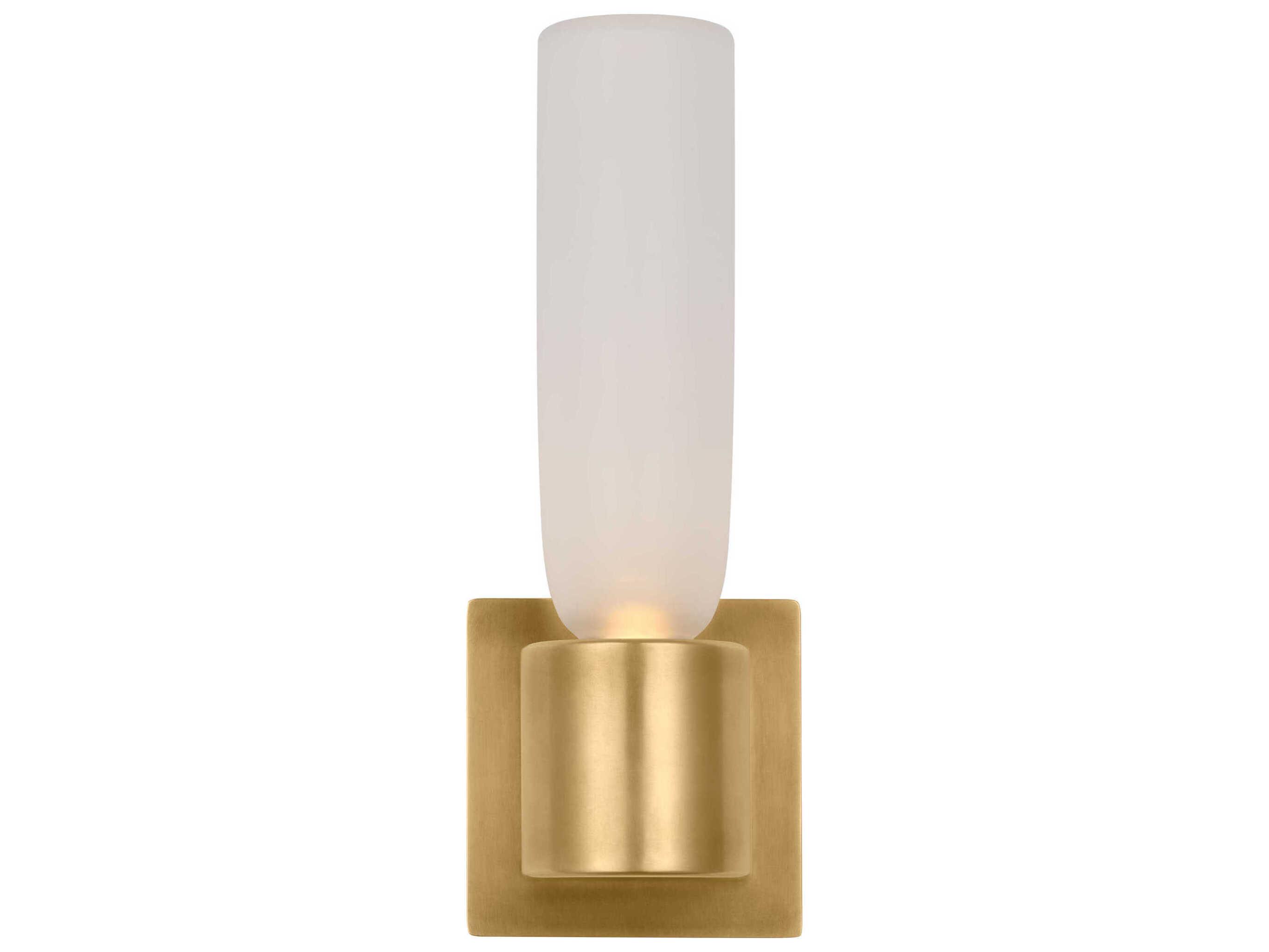 Visual Comfort Modern Volver 1-Light Hand Rubbed Antique Brass Wall Sconce