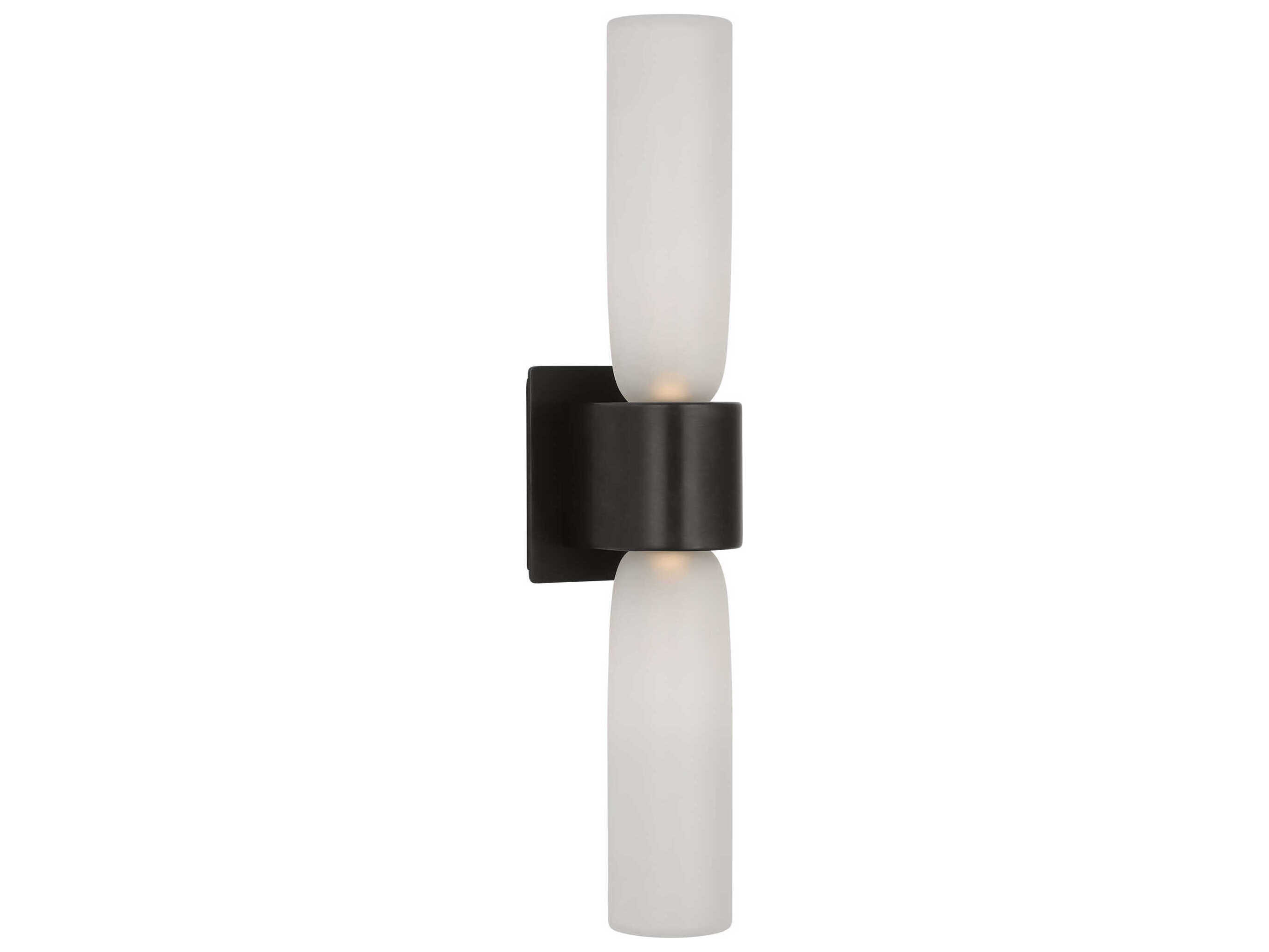 Visual Comfort Modern Volver 2-Light Bronze Wall Sconce
