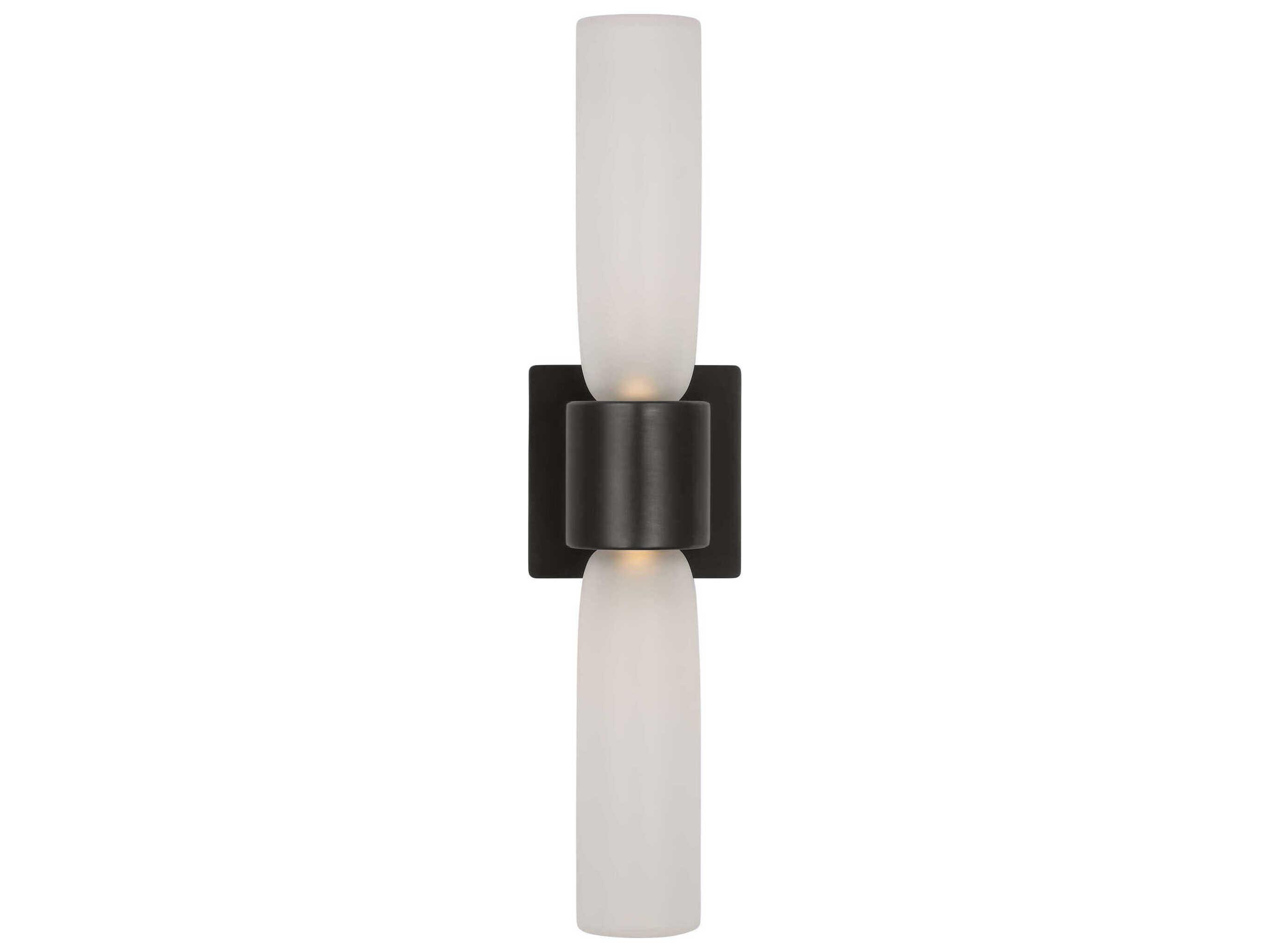Visual Comfort Modern Volver 2-Light Bronze Wall Sconce