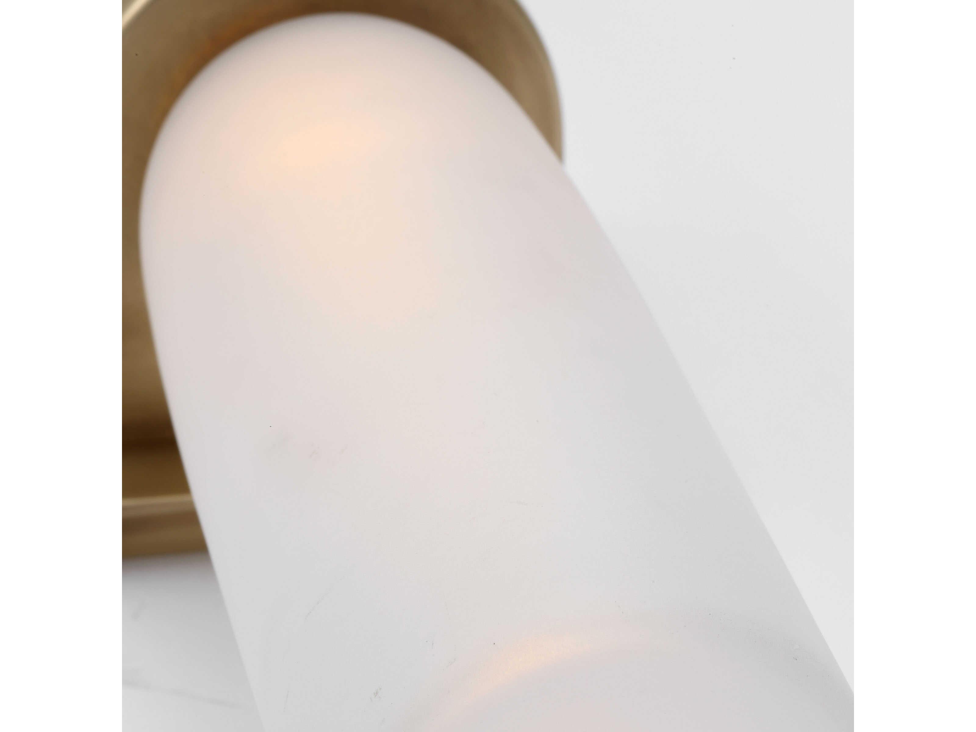 Visual Comfort Modern Volver 2-Light Hand Rubbed Antique Brass Wall Sconce