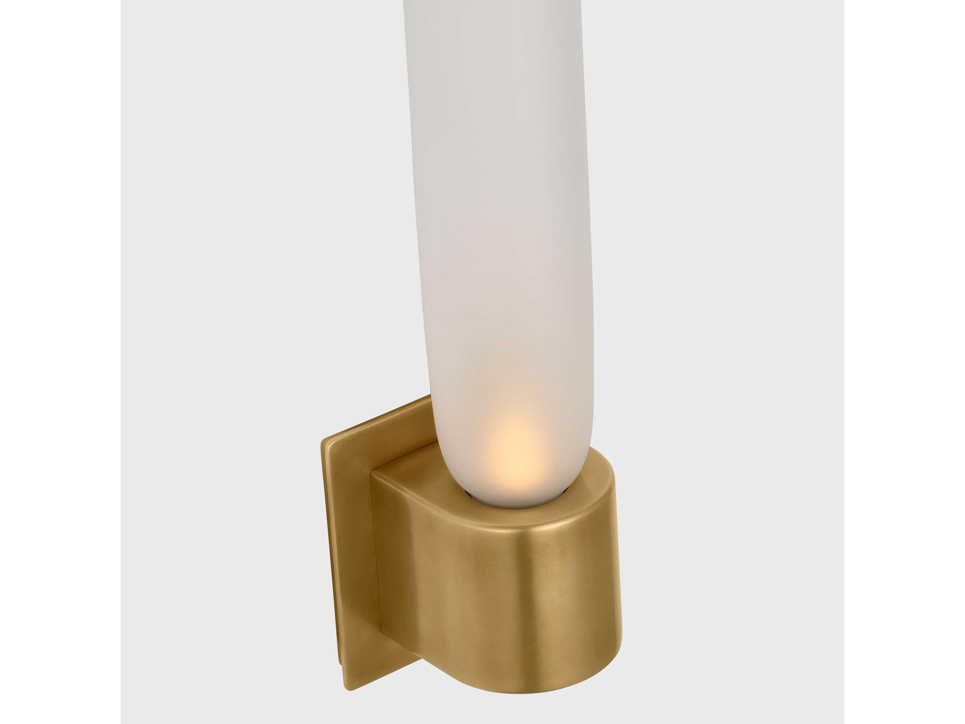 Visual Comfort Modern Volver 1-Light Hand Rubbed Antique Brass Wall Sconce