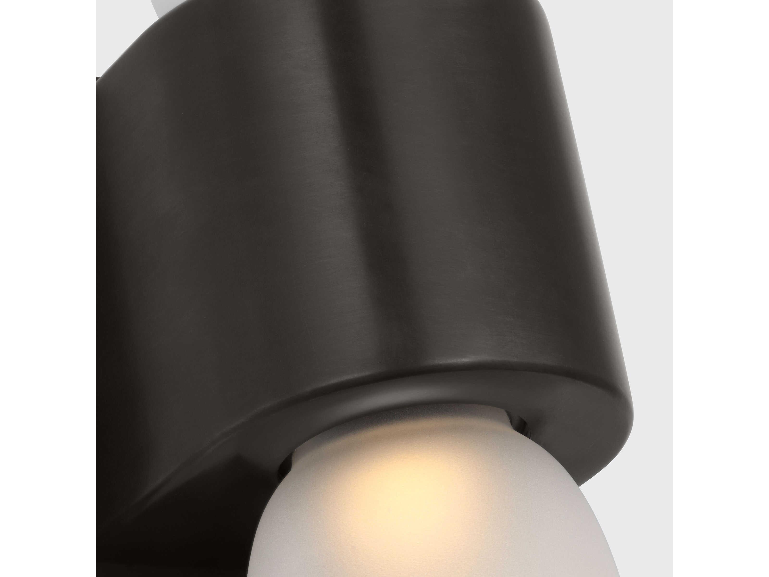 Visual Comfort Modern Volver 2-Light Bronze Wall Sconce