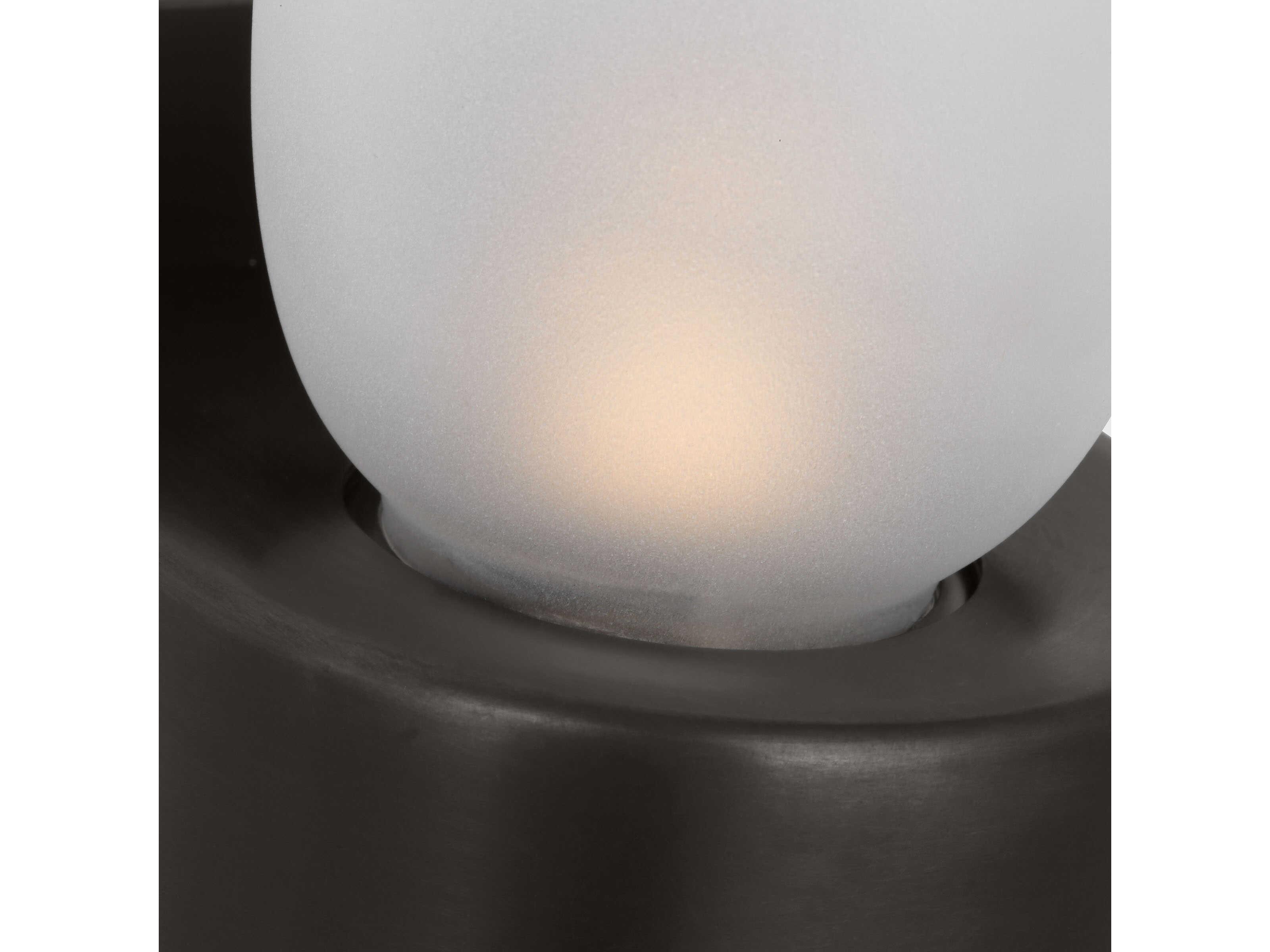 Visual Comfort Modern Volver 2-Light Bronze Wall Sconce