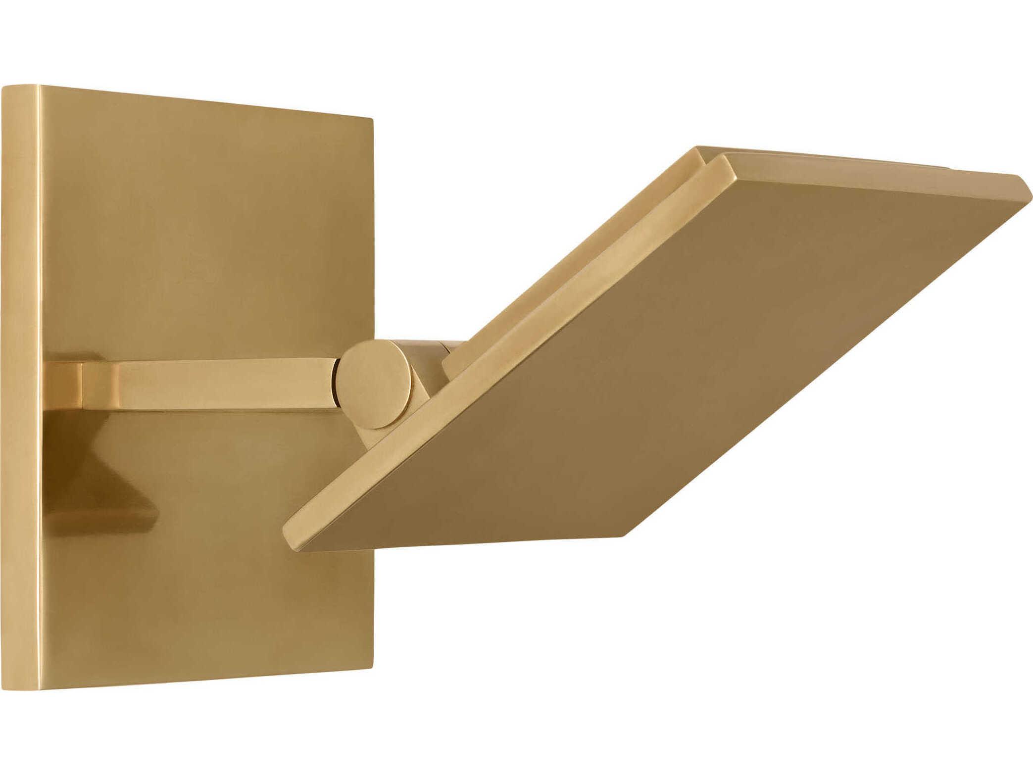 Visual Comfort Modern Angolo 1-Light Hand Rubbed Antique Brass Wall Sconce