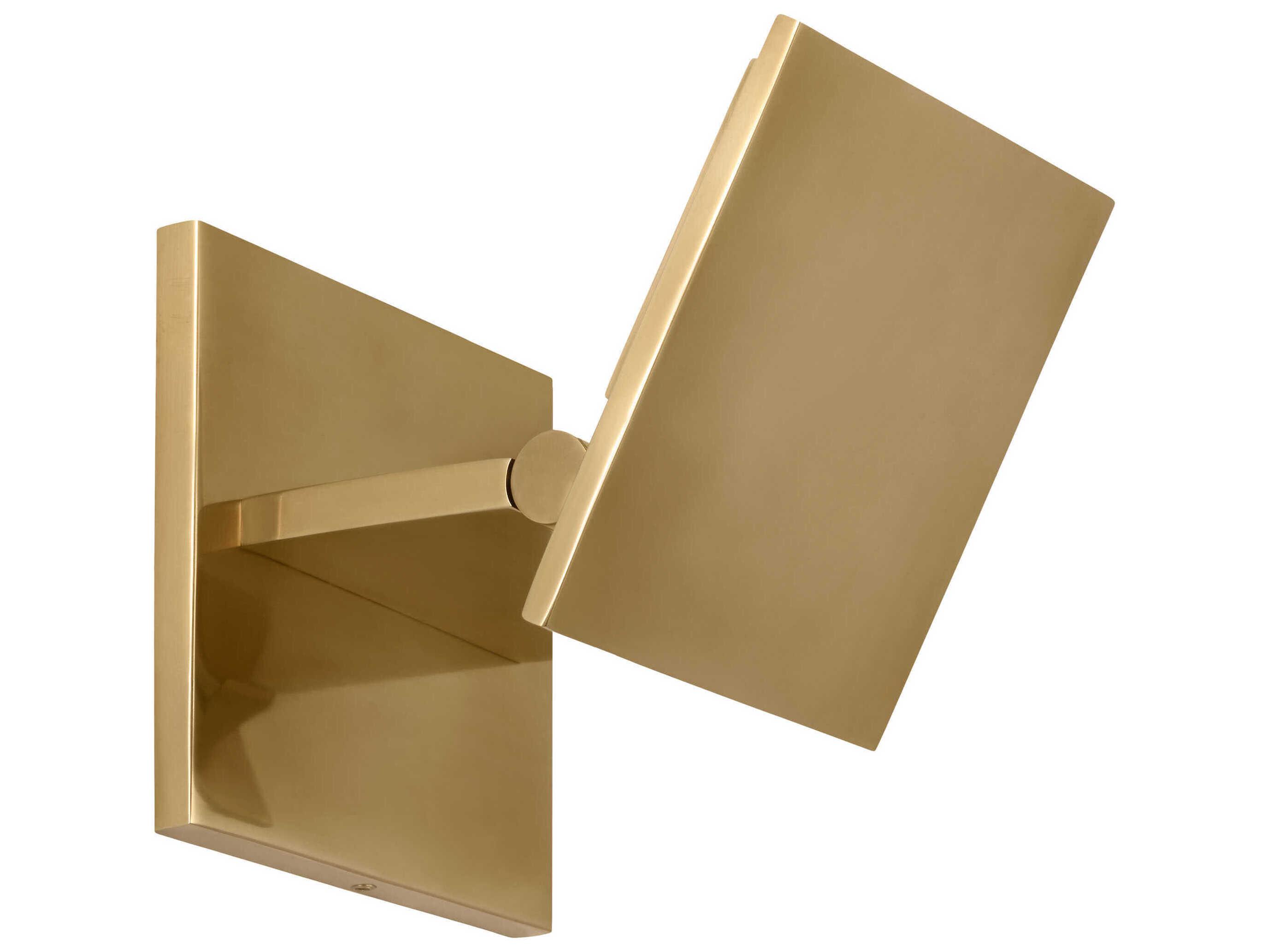 Visual Comfort Modern Angolo 1-Light Hand Rubbed Antique Brass Wall Sconce