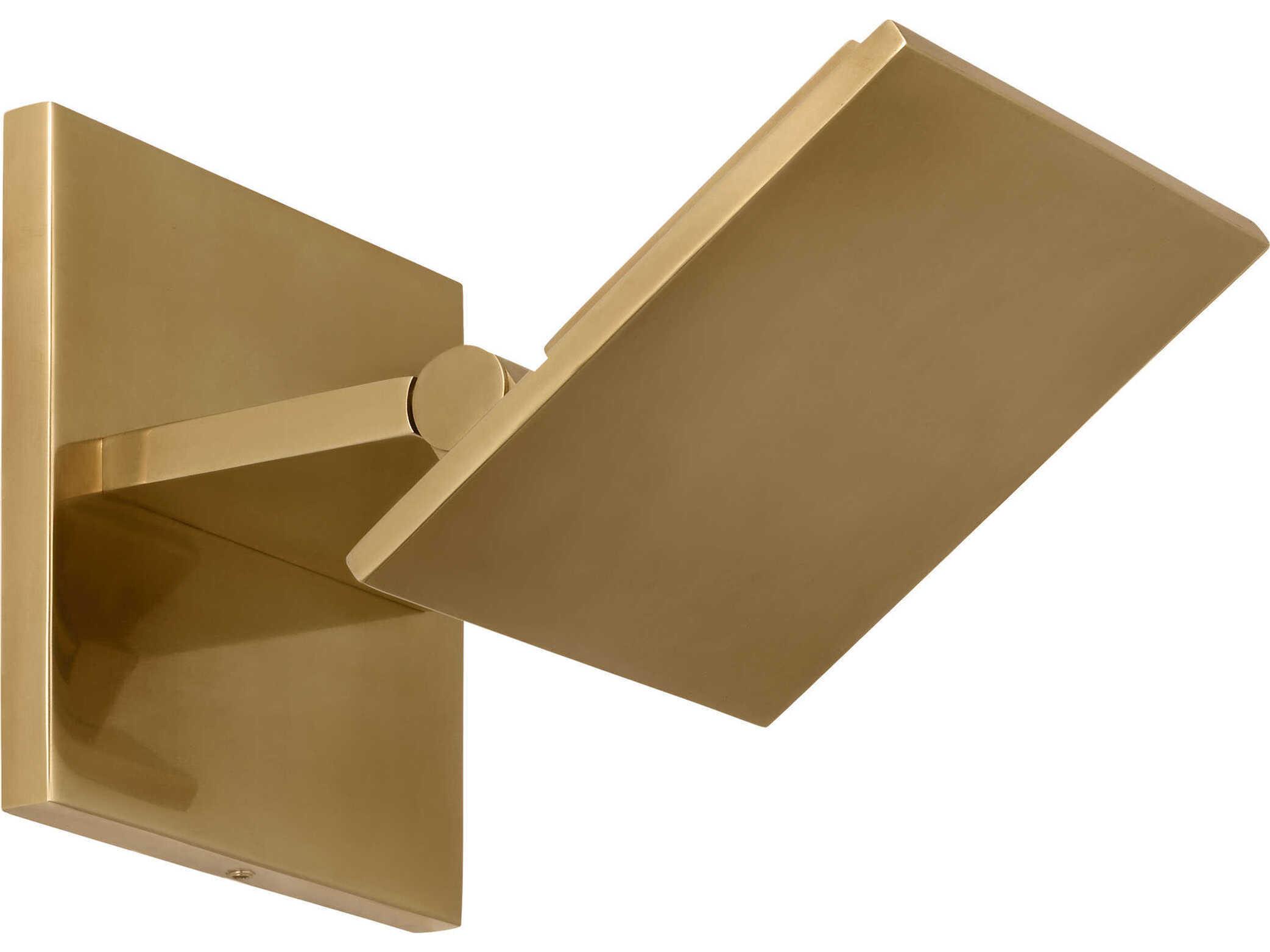 Visual Comfort Modern Angolo 1-Light Hand Rubbed Antique Brass Wall Sconce