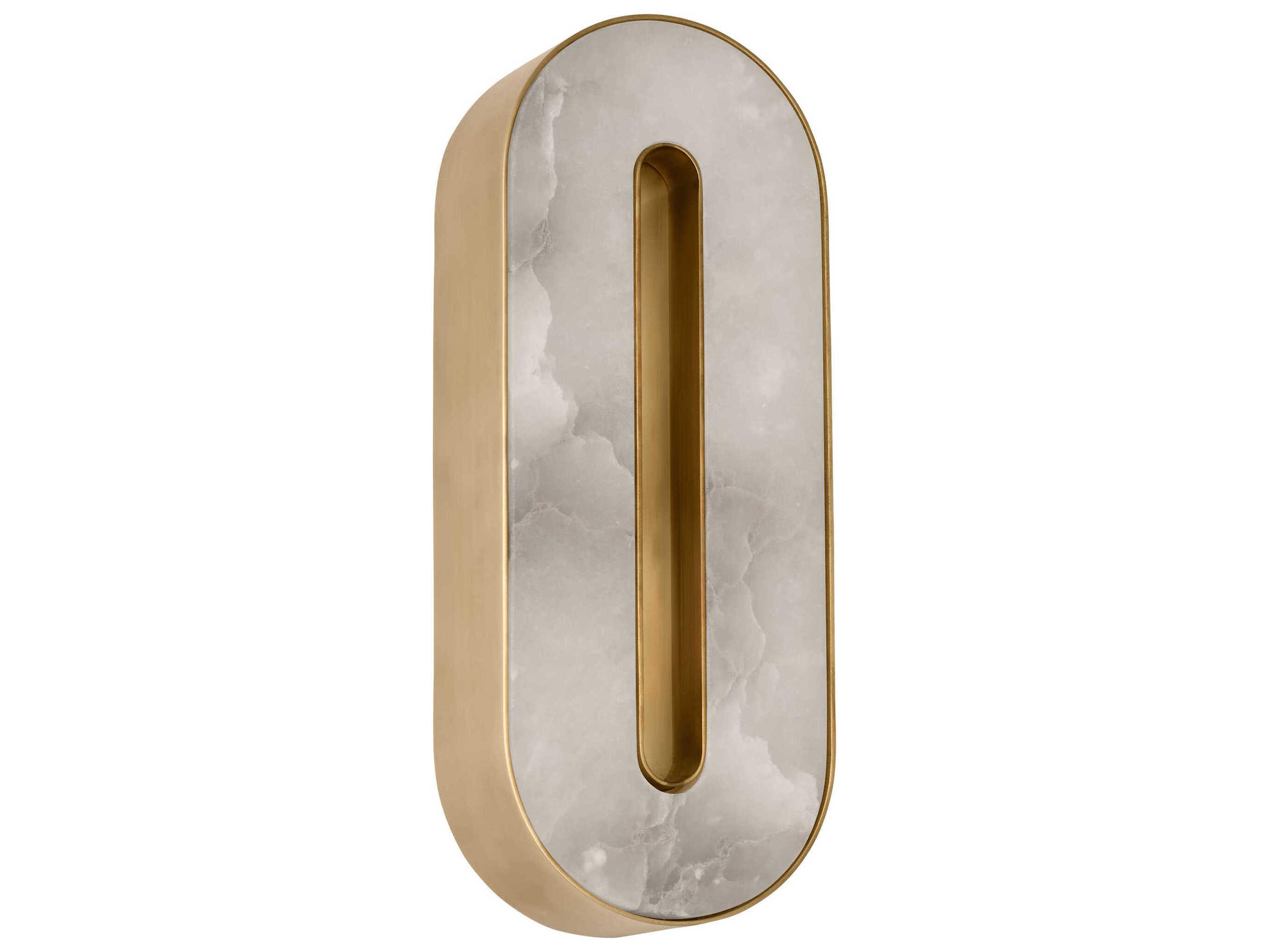 Visual Comfort Modern Wyllis 1-Light Hand Rubbed Antique Brass Wall Sconce
