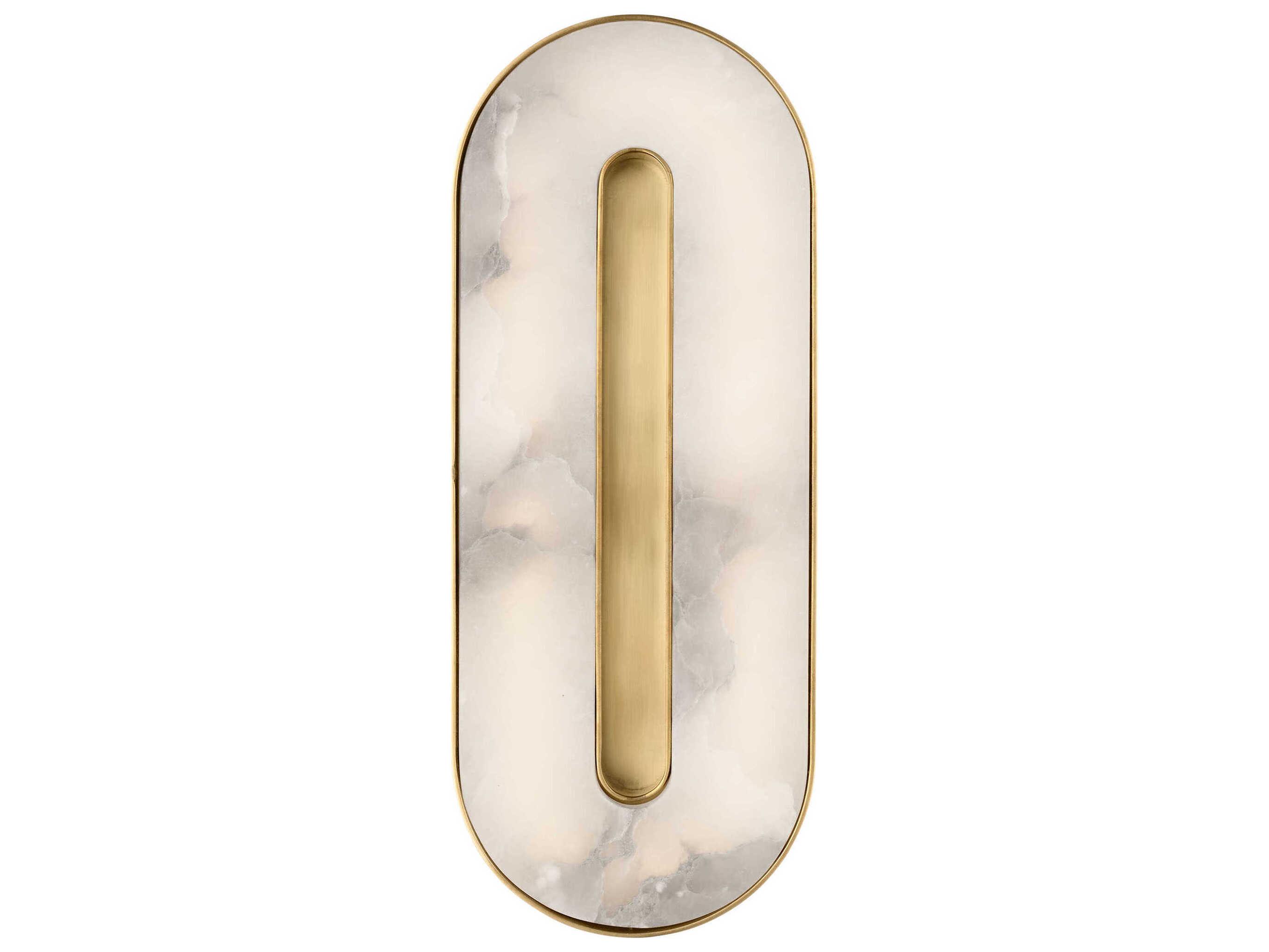 Visual Comfort Modern Wyllis 1-Light Hand Rubbed Antique Brass Wall Sconce