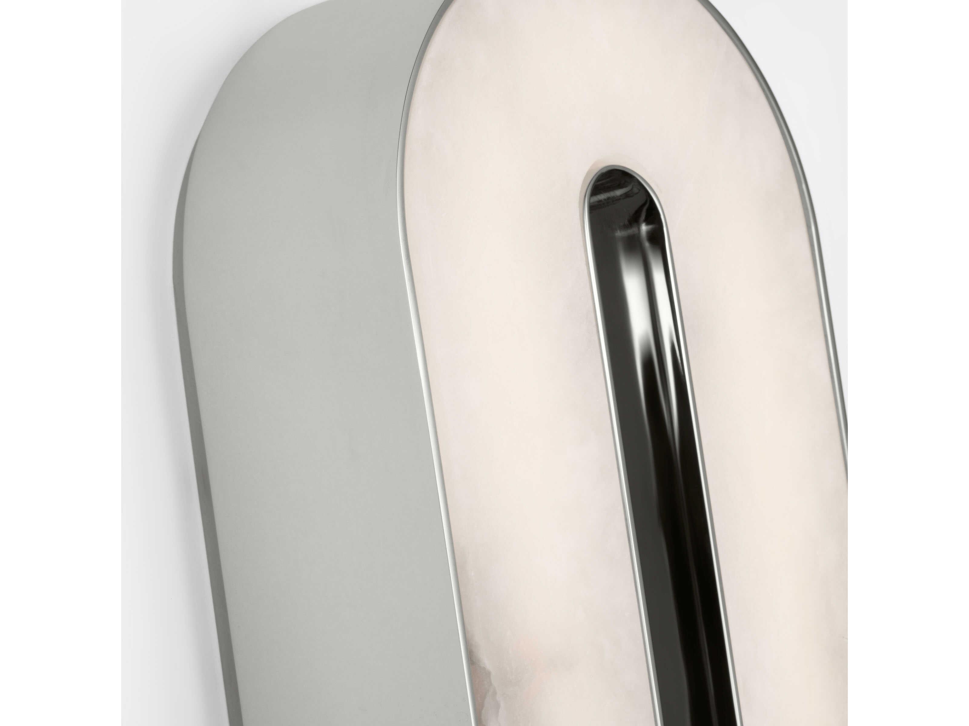 Visual Comfort Modern Wyllis 1-Light Polished Nickel Wall Sconce