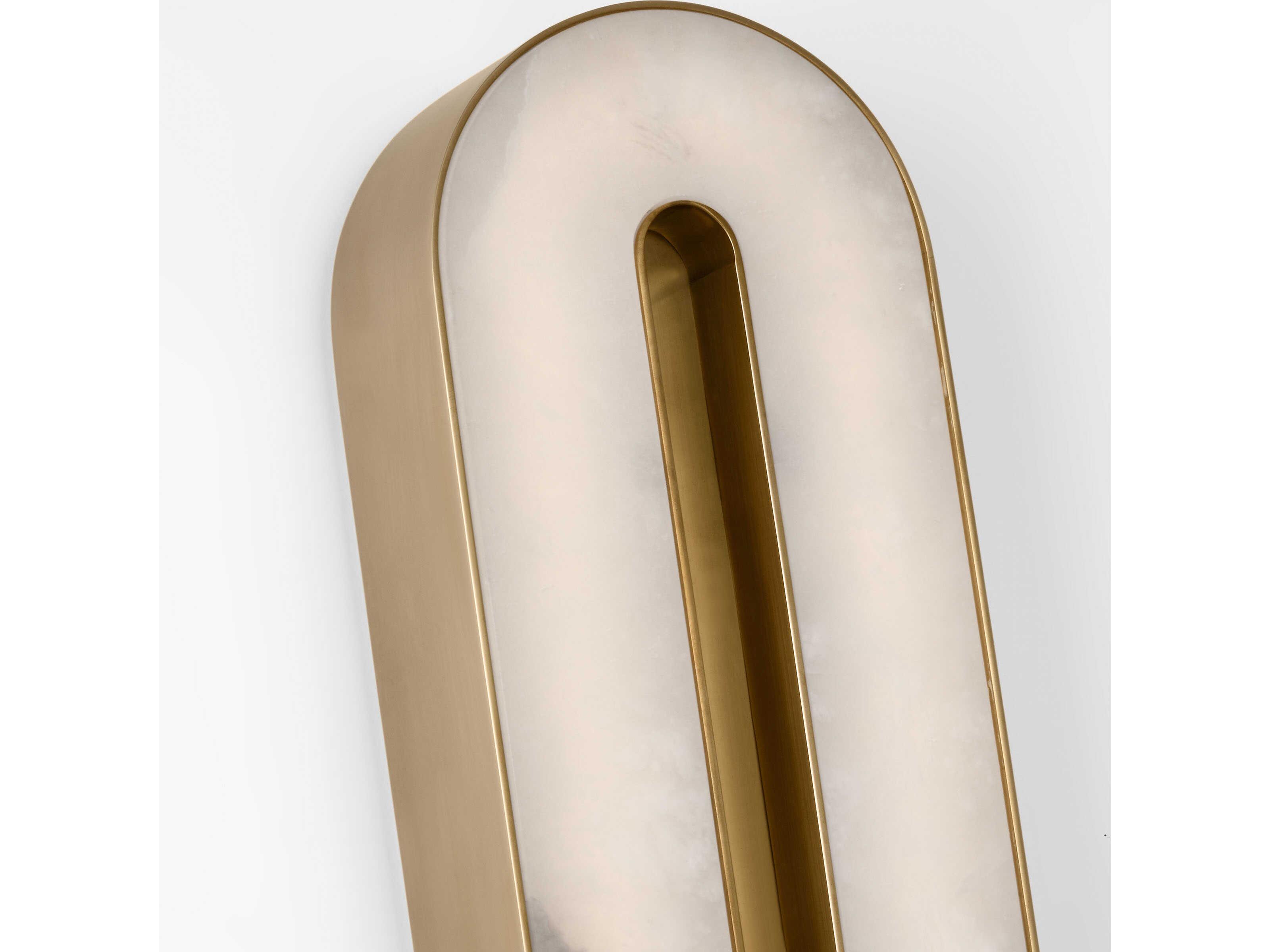 Visual Comfort Modern Wyllis 1-Light Hand Rubbed Antique Brass Wall Sconce