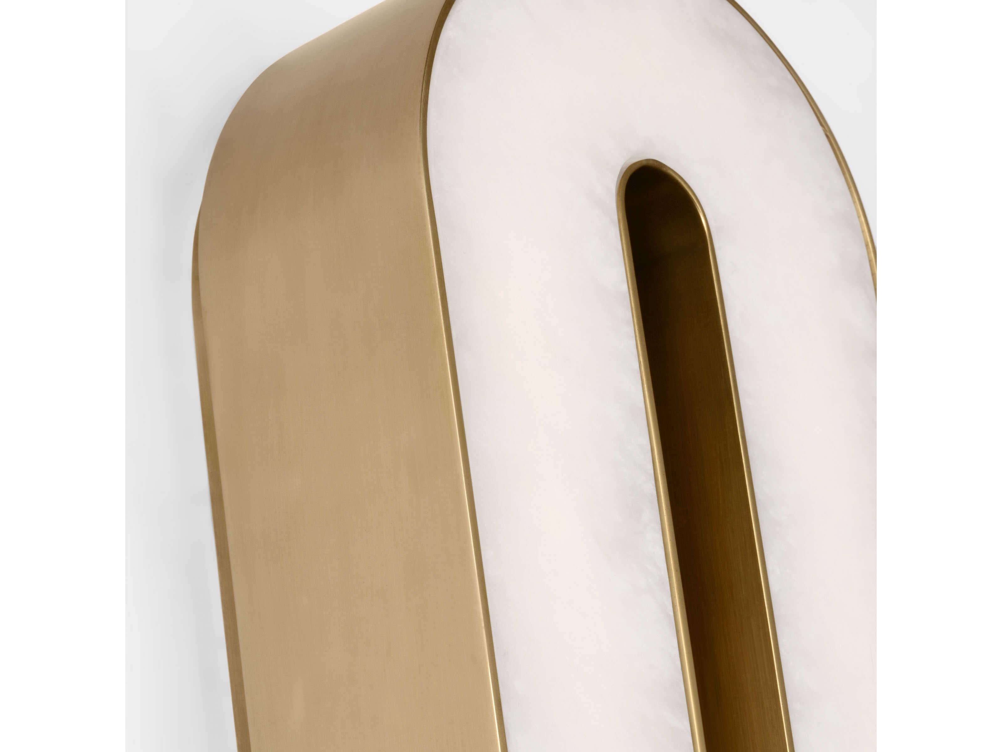 Visual Comfort Modern Wyllis 1-Light Hand Rubbed Antique Brass Wall Sconce