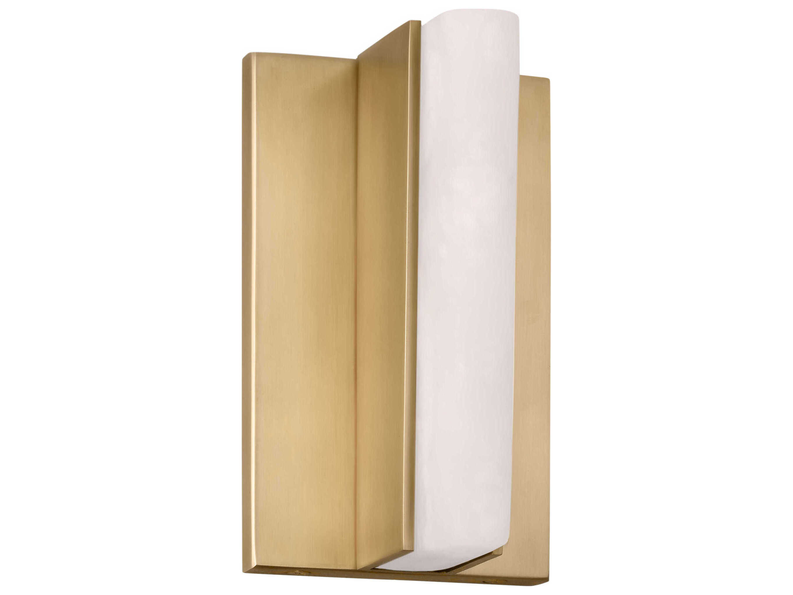 Visual Comfort Modern Linea 1-Light Hand Rubbed Antique Brass Wall Sconce