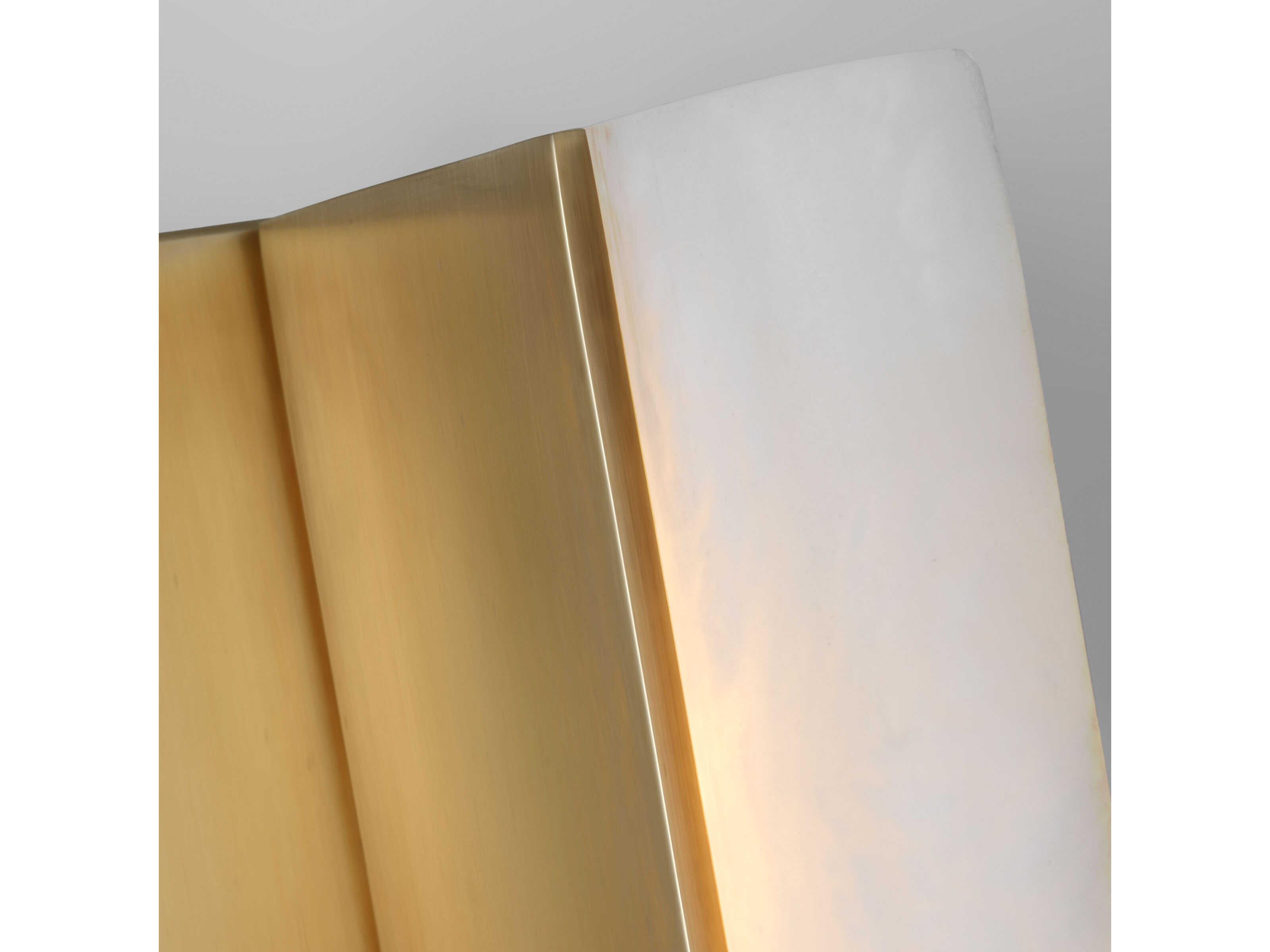 Visual Comfort Modern Linea 1-Light Hand Rubbed Antique Brass Wall Sconce