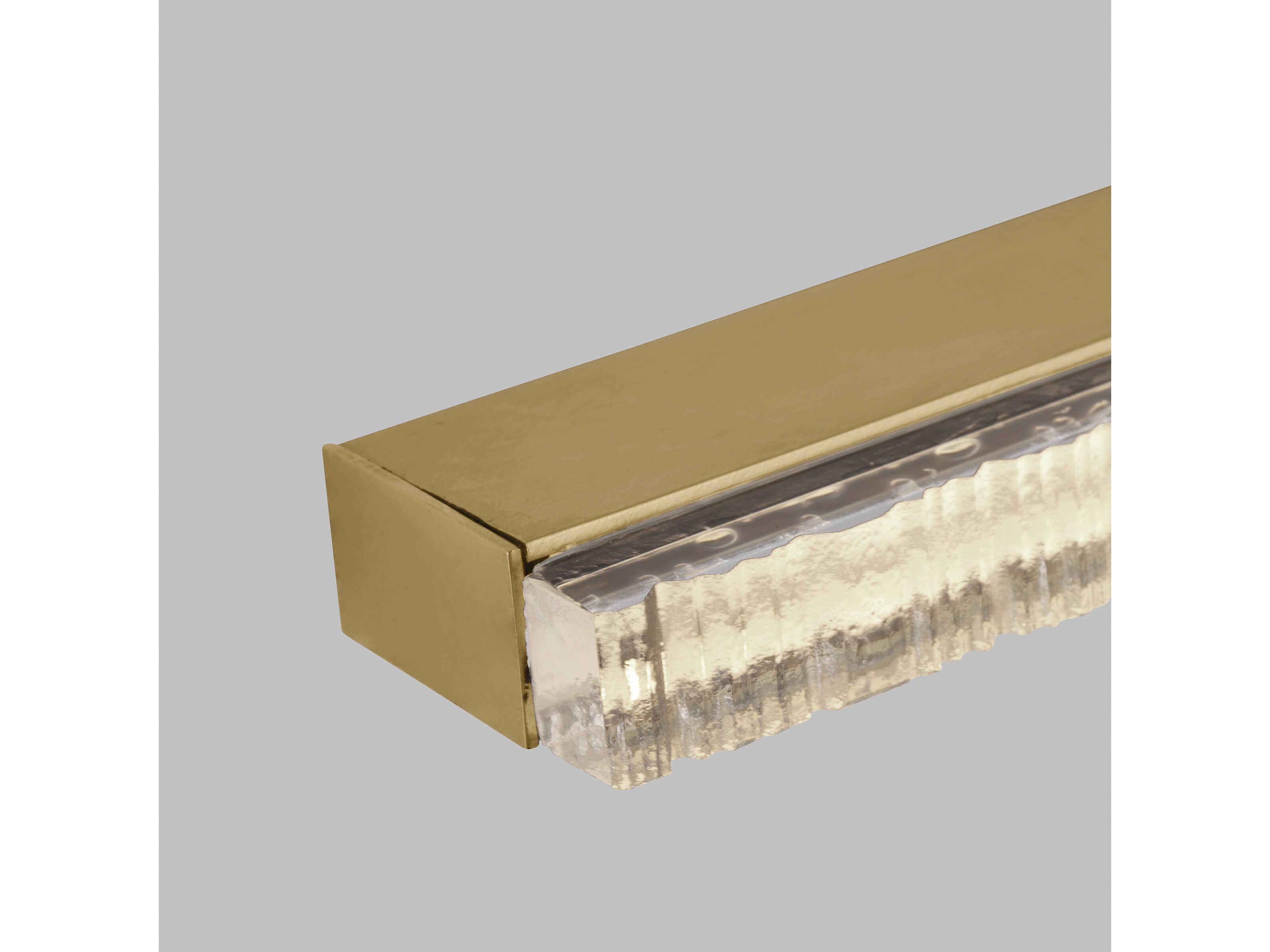 Visual Comfort Modern Serre 1-Light Natural Brass Vanity Light