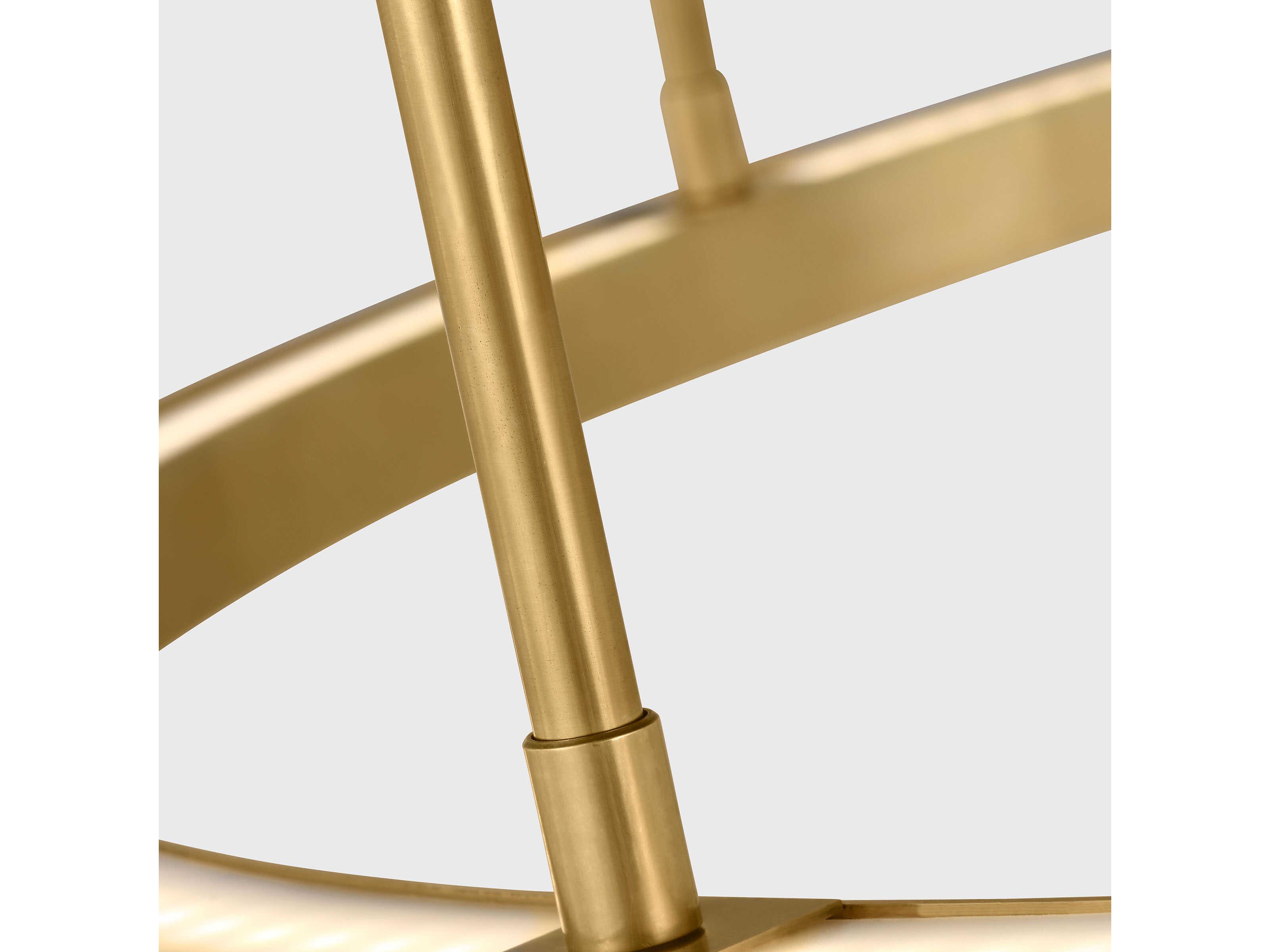 Visual Comfort Modern Stagger 1-Light Hand Rubbed Antique Brass Pendant