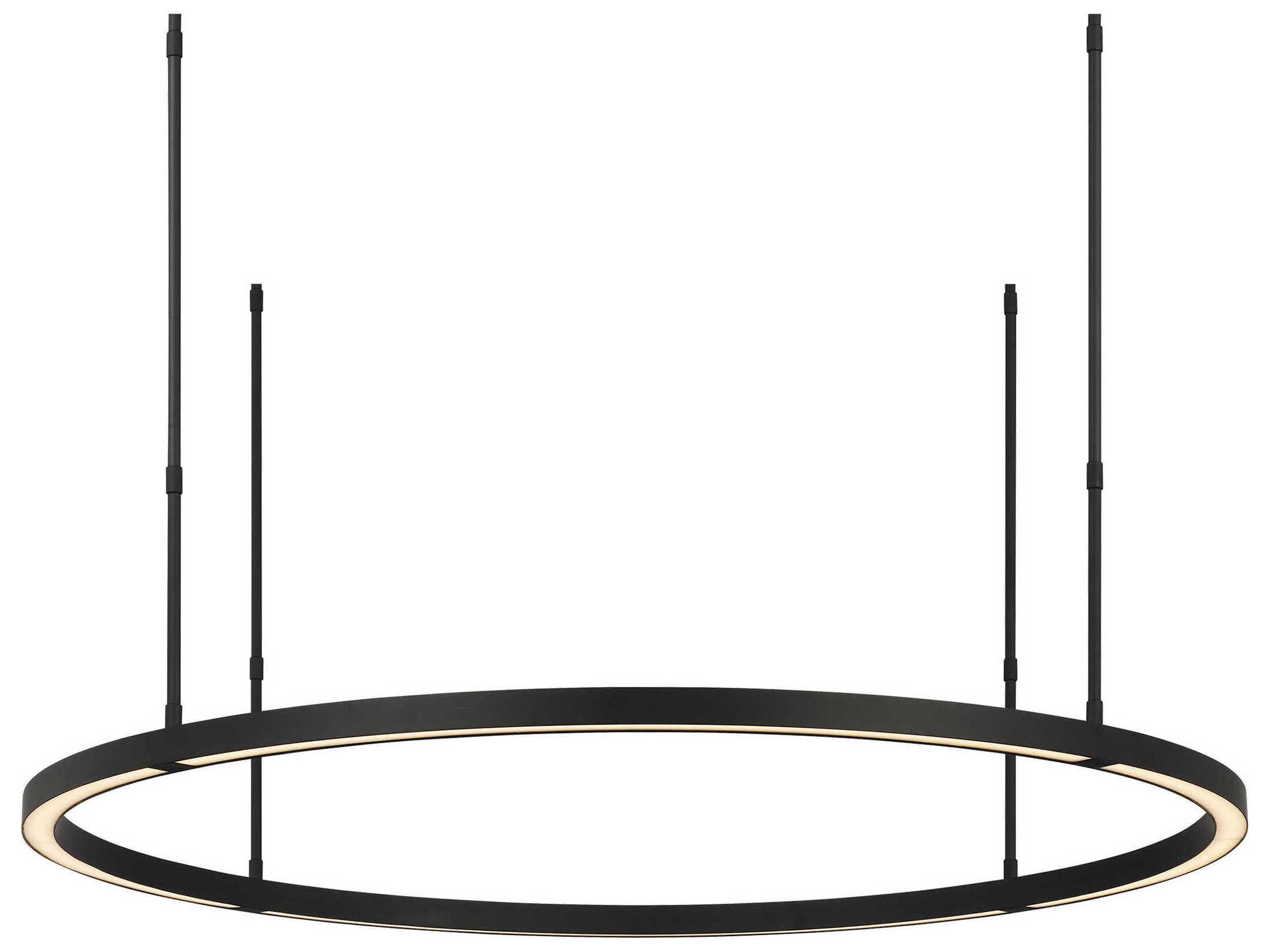 Visual Comfort Modern Stagger 1-Light Nightshade Black Pendant