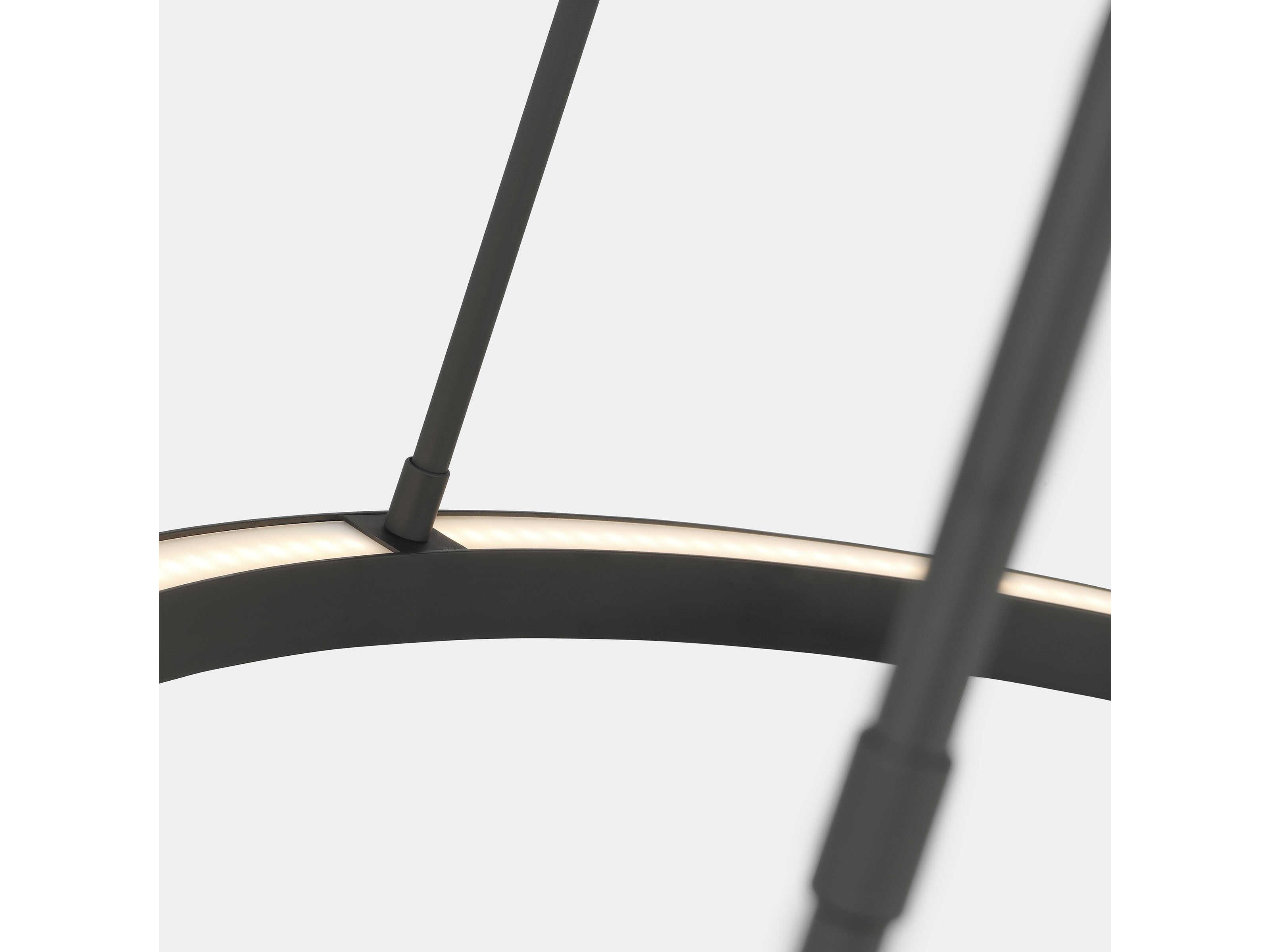 Visual Comfort Modern Stagger 1-Light Nightshade Black Pendant