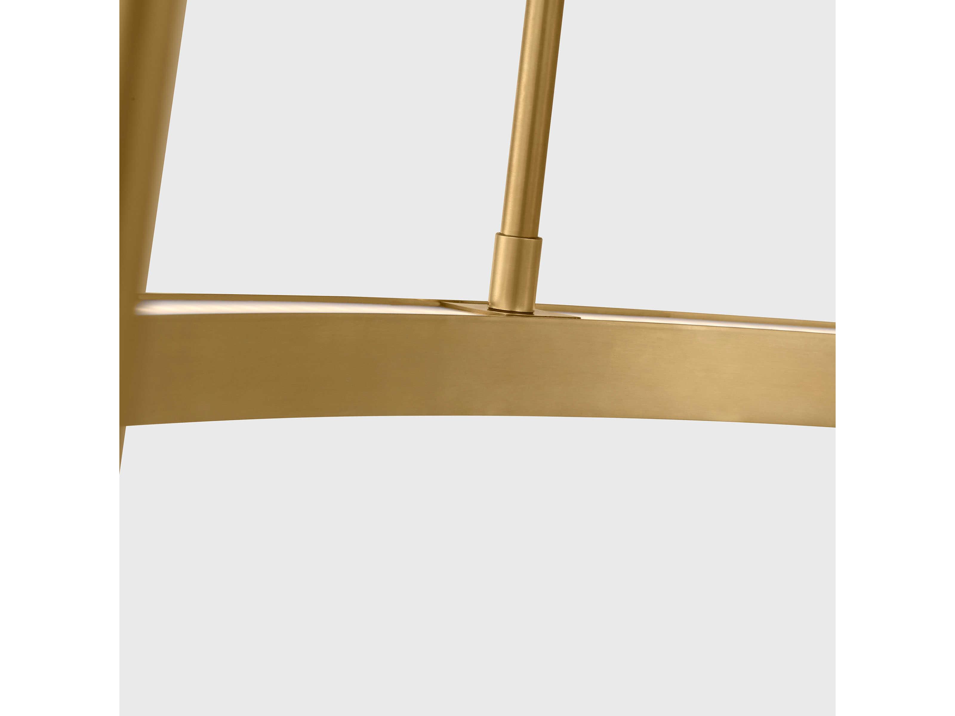 Visual Comfort Modern Stagger 1-Light Hand Rubbed Antique Brass Pendant