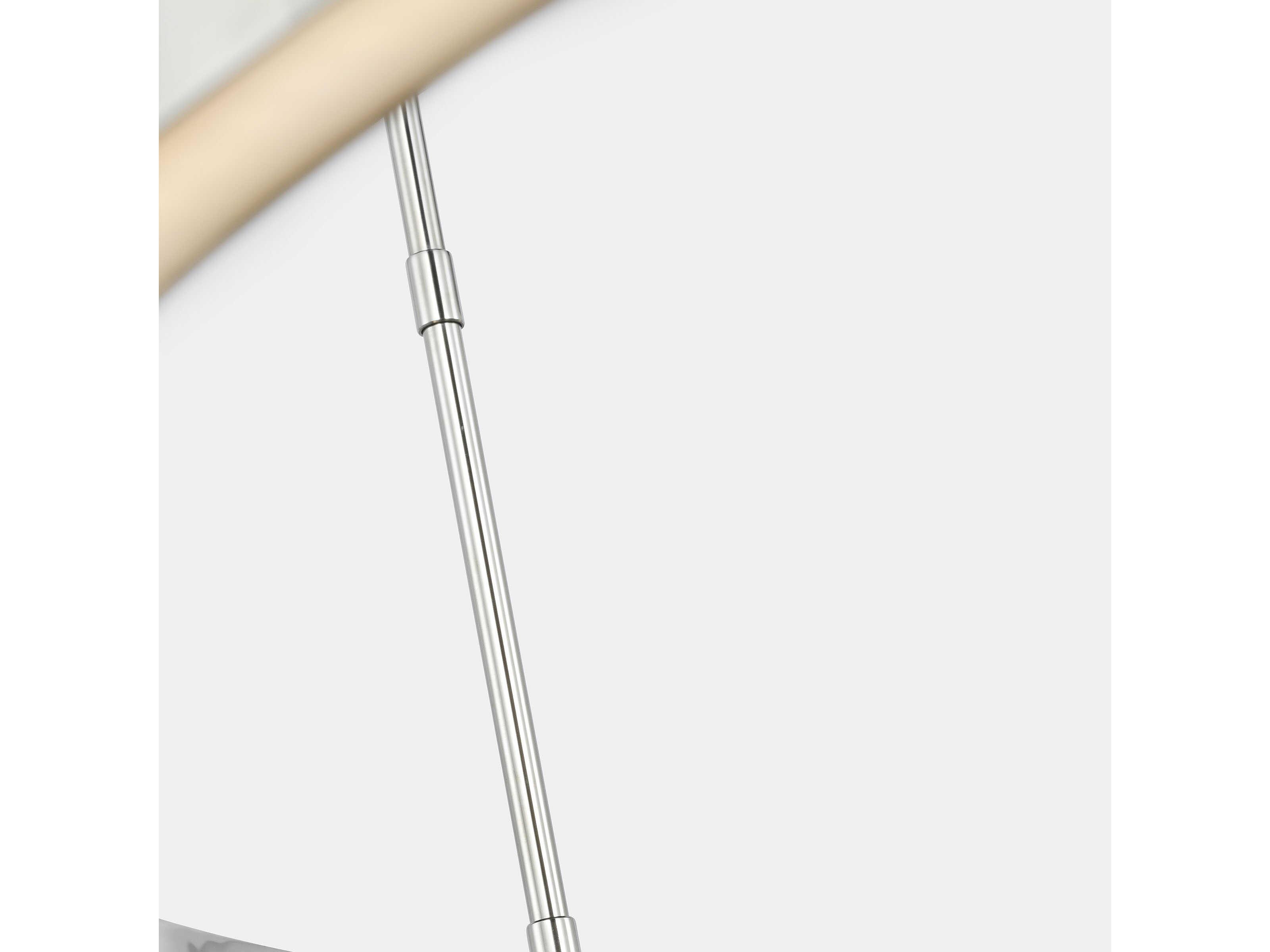 Visual Comfort Modern Stagger 1-Light Polished Stainless Steel Pendant