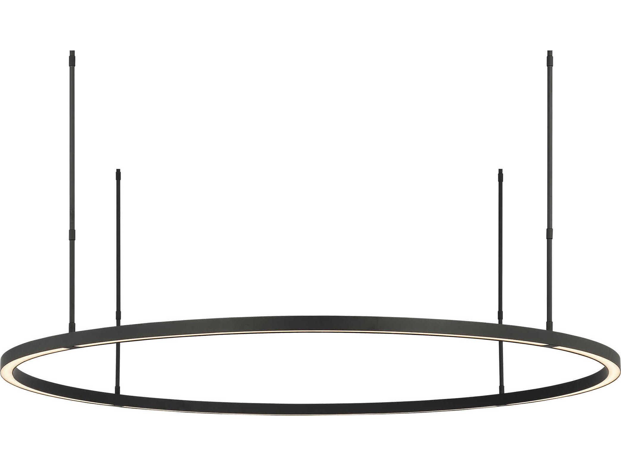 Visual Comfort Modern Stagger 1-Light Nightshade Black Pendant