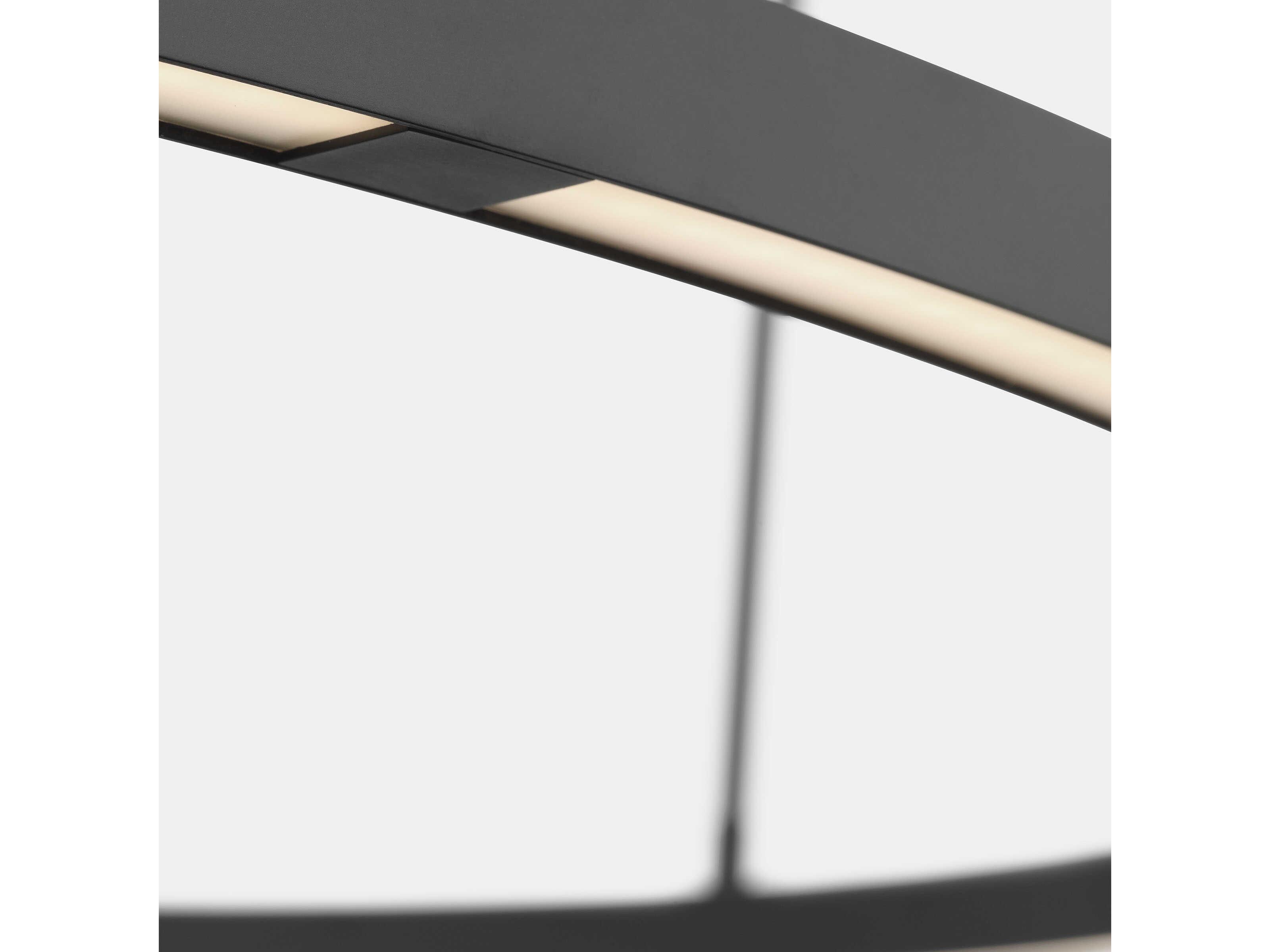 Visual Comfort Modern Stagger 1-Light Nightshade Black Pendant