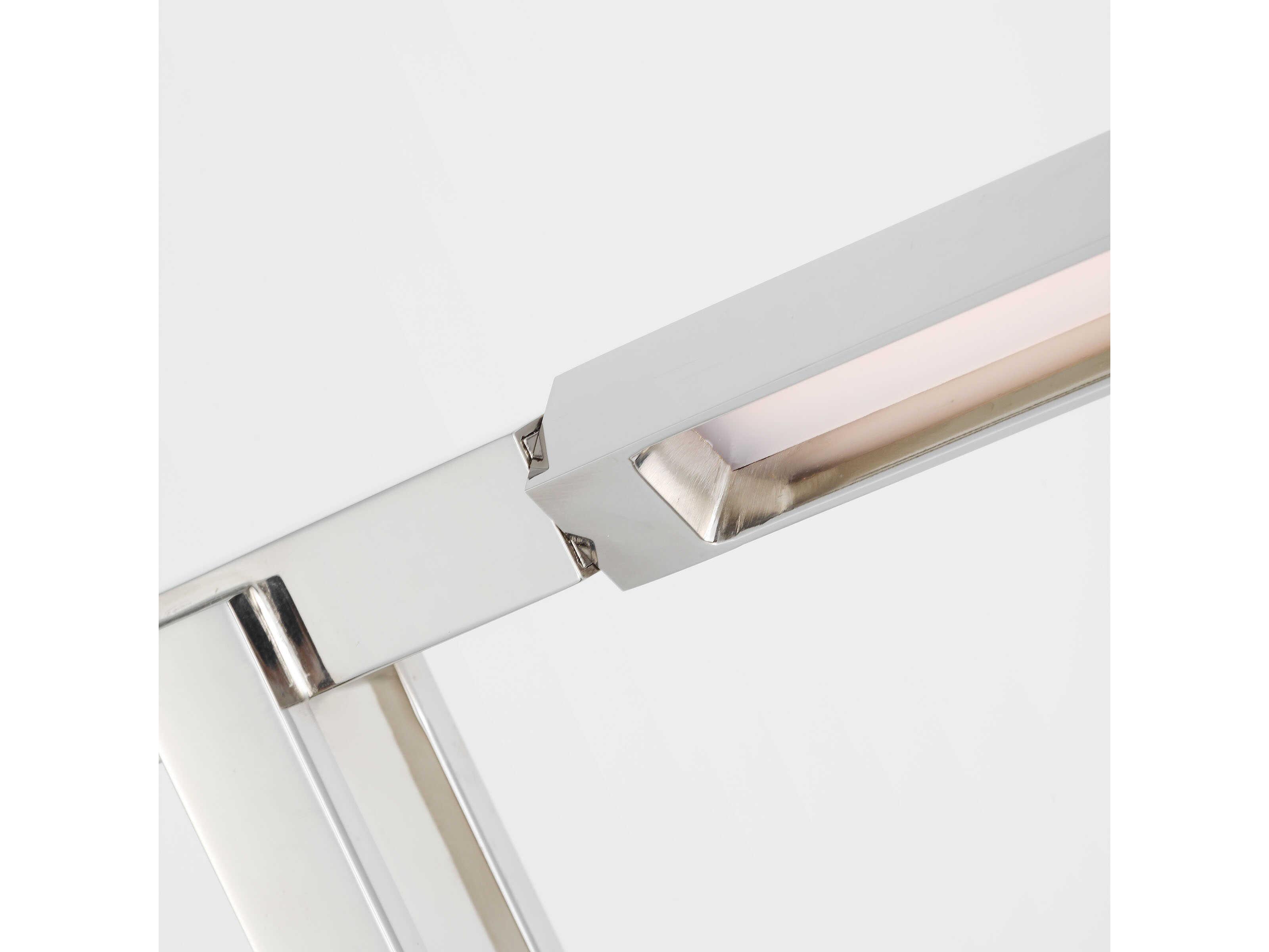 Visual Comfort Modern Stagger Polished Nickel Floor Lamp