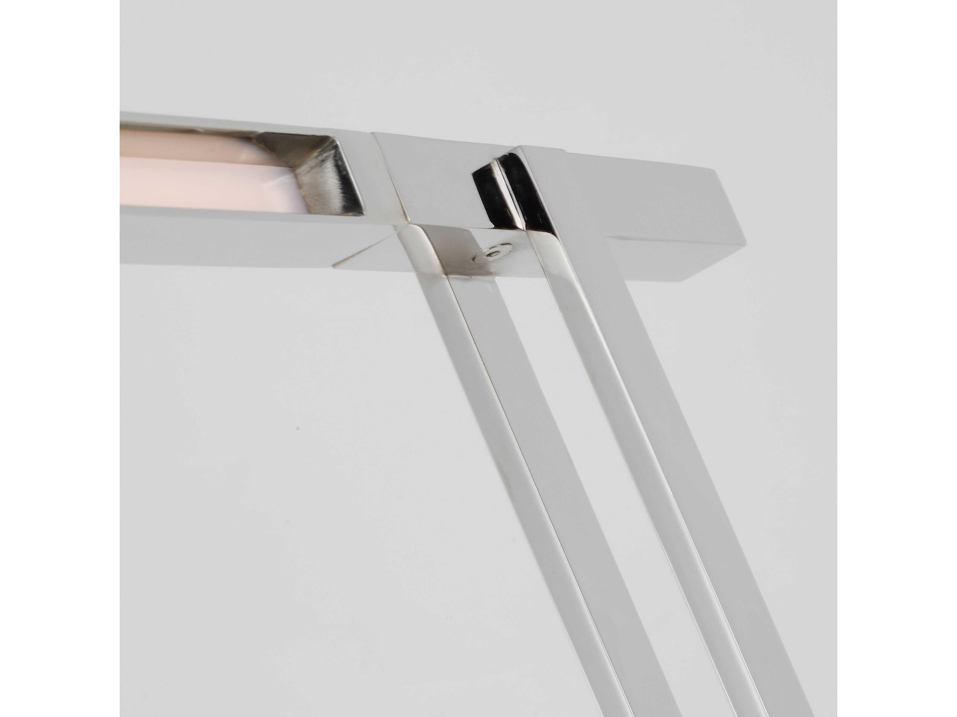 Visual Comfort Modern Stagger Polished Nickel Floor Lamp