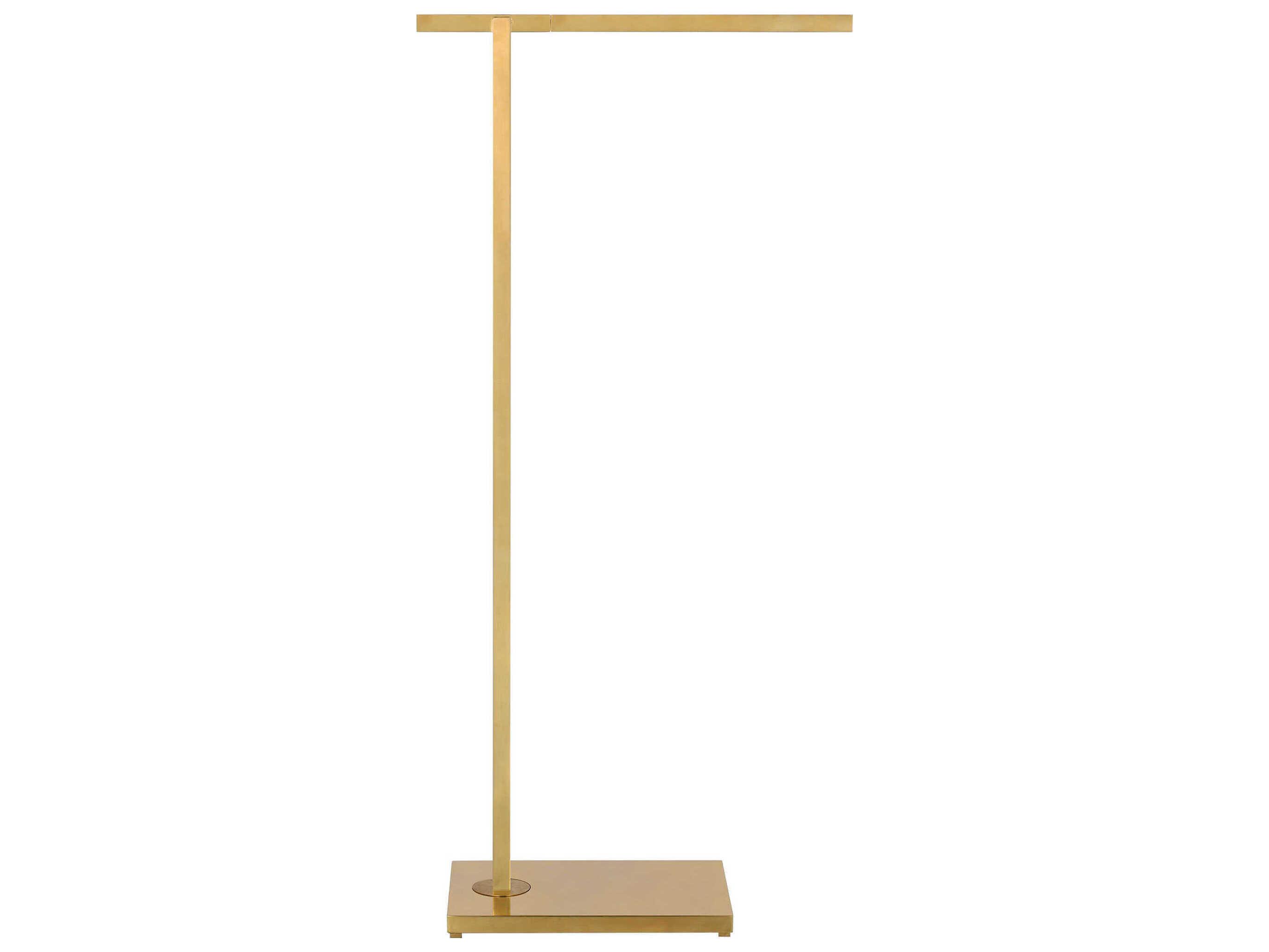 Visual Comfort Modern Stagger Natural Brass Floor Lamp