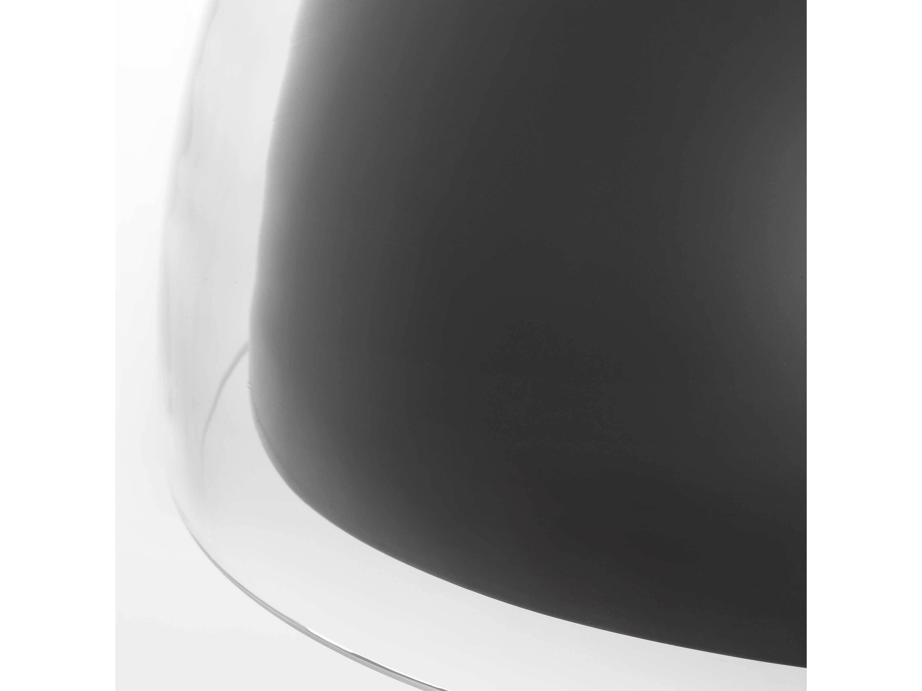 Visual Comfort Modern Lusi 1-Light Bronze Dome Flush Mount