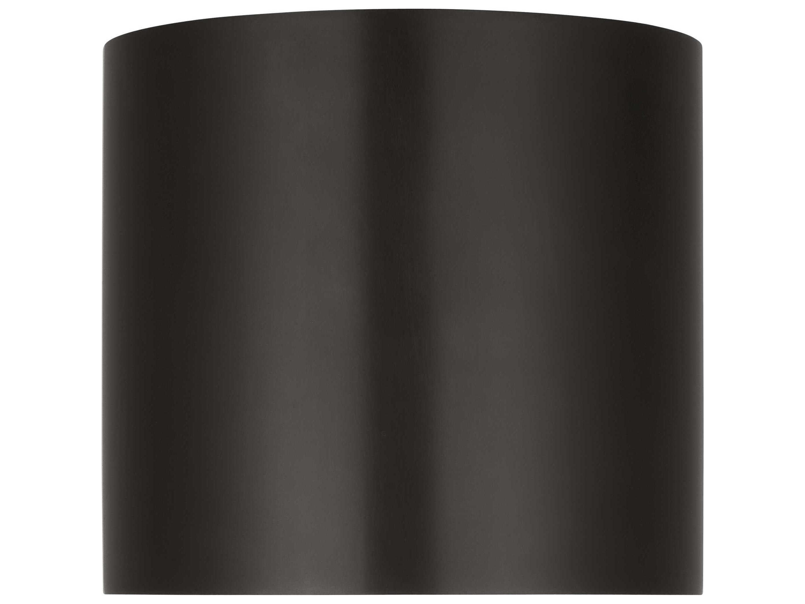 Visual Comfort Modern Dola 1-Light Bronze Cylinder Flush Mount