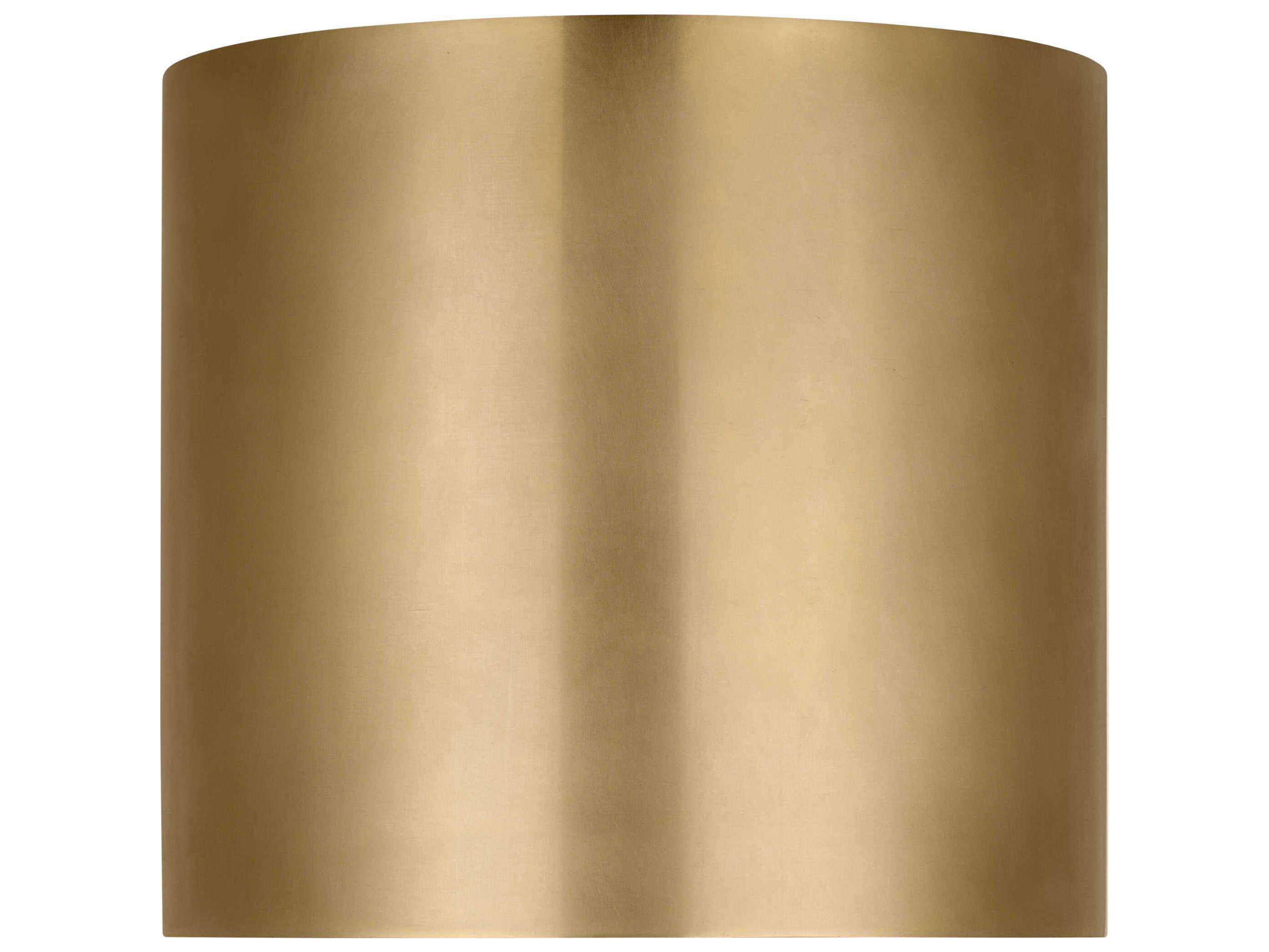 Visual Comfort Modern Dola 1-Light Brass Cylinder Flush Mount