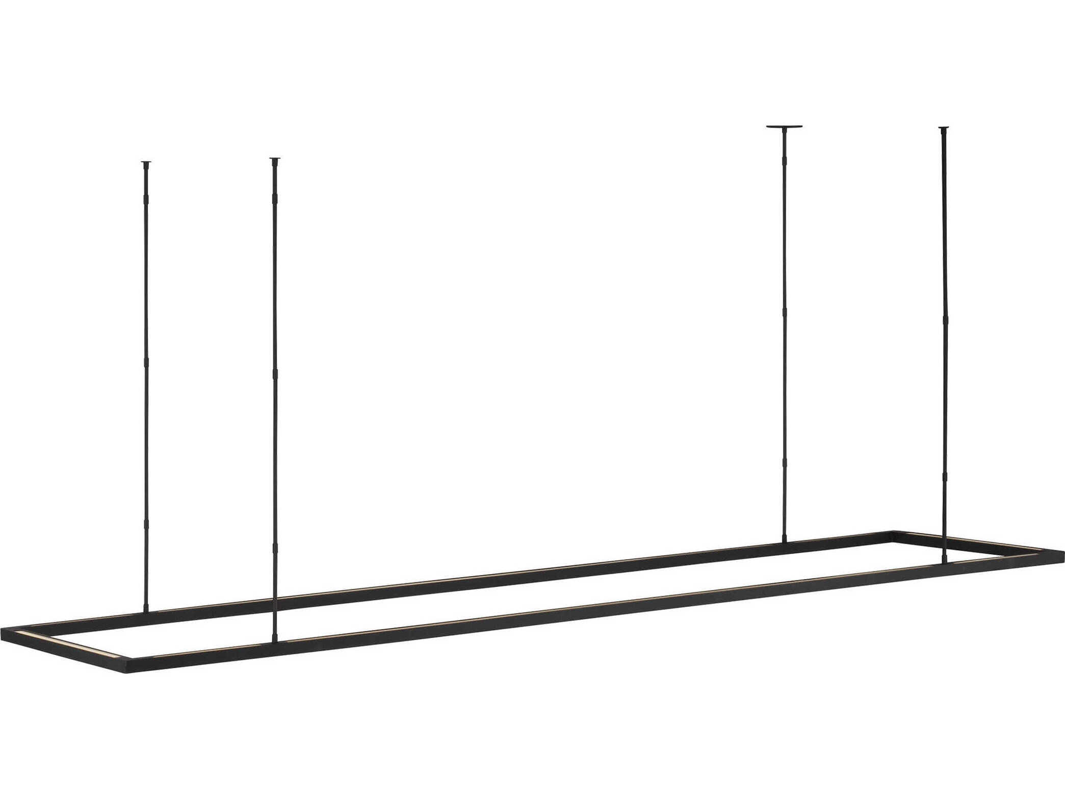 Visual Comfort Modern Stagger 1-Light Nightshade Black Geometric Island Pendant