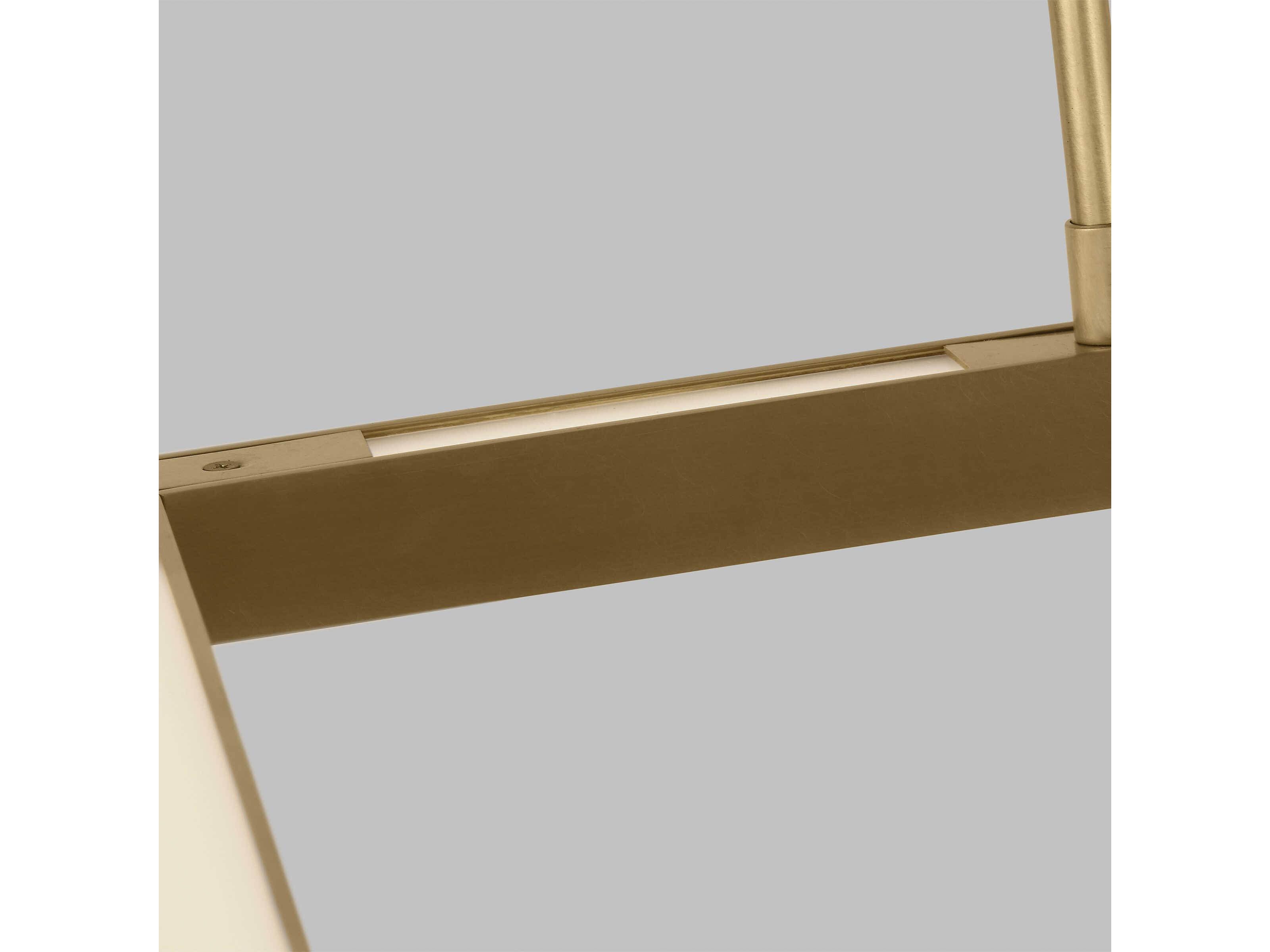 Visual Comfort Modern Stagger 1-Light Natural Brass Geometric Island Pendant