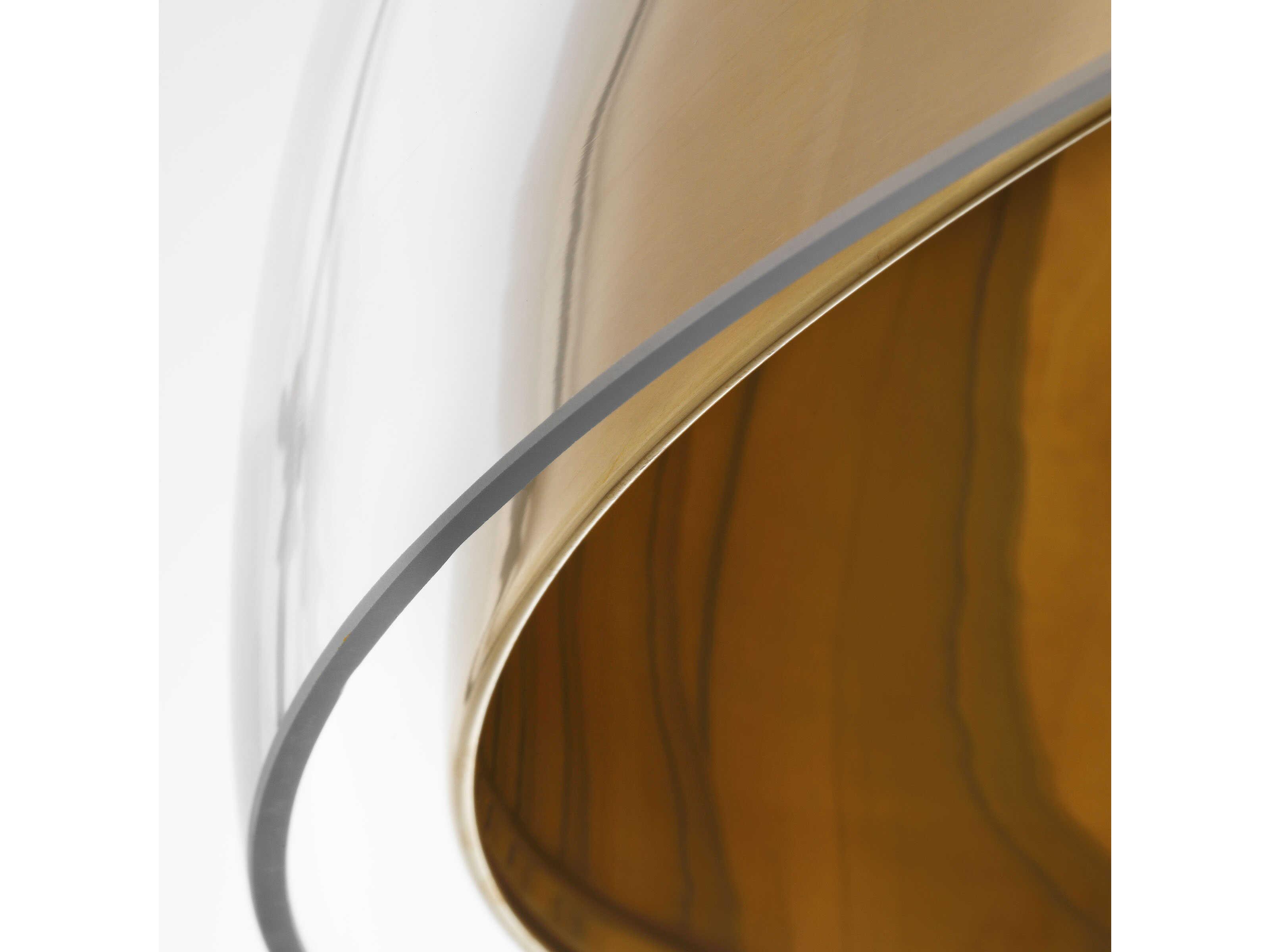 Visual Comfort Modern Lusi 1-Light Brass Dome Pendant