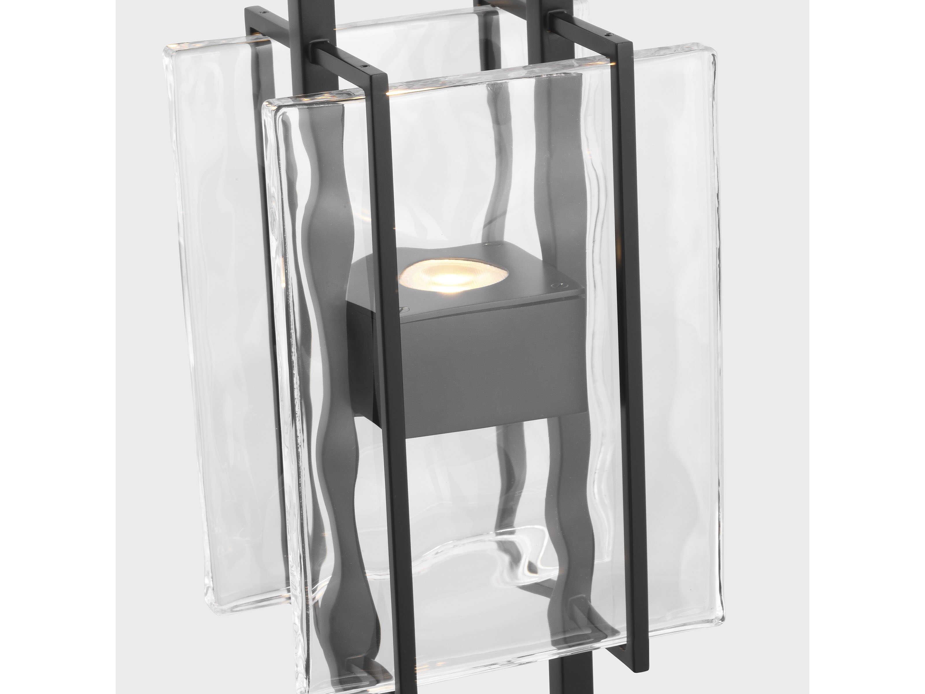 Visual Comfort Modern Duelle 1-Light Nightshade Black Geometric Linear Mini Pendant