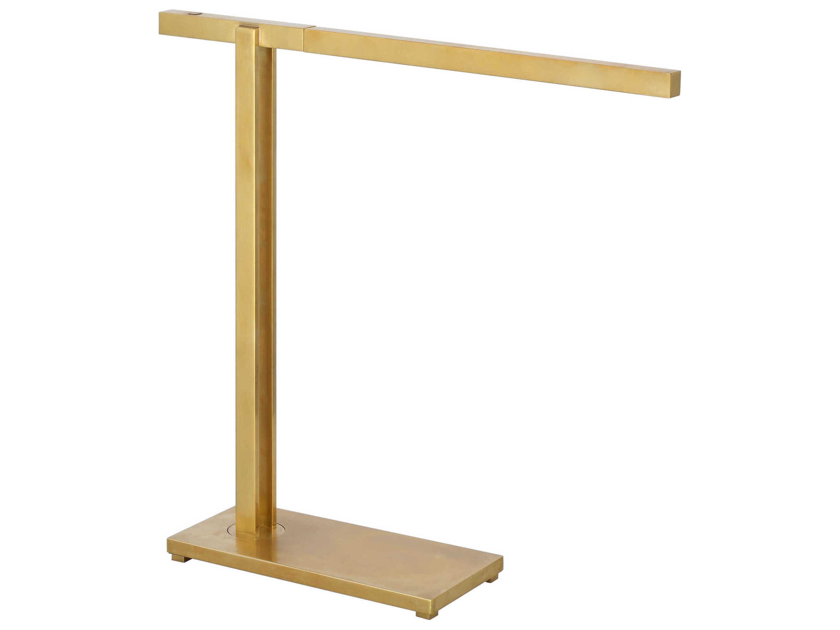 Visual Comfort Modern Stagger Natural Brass Table Lamp