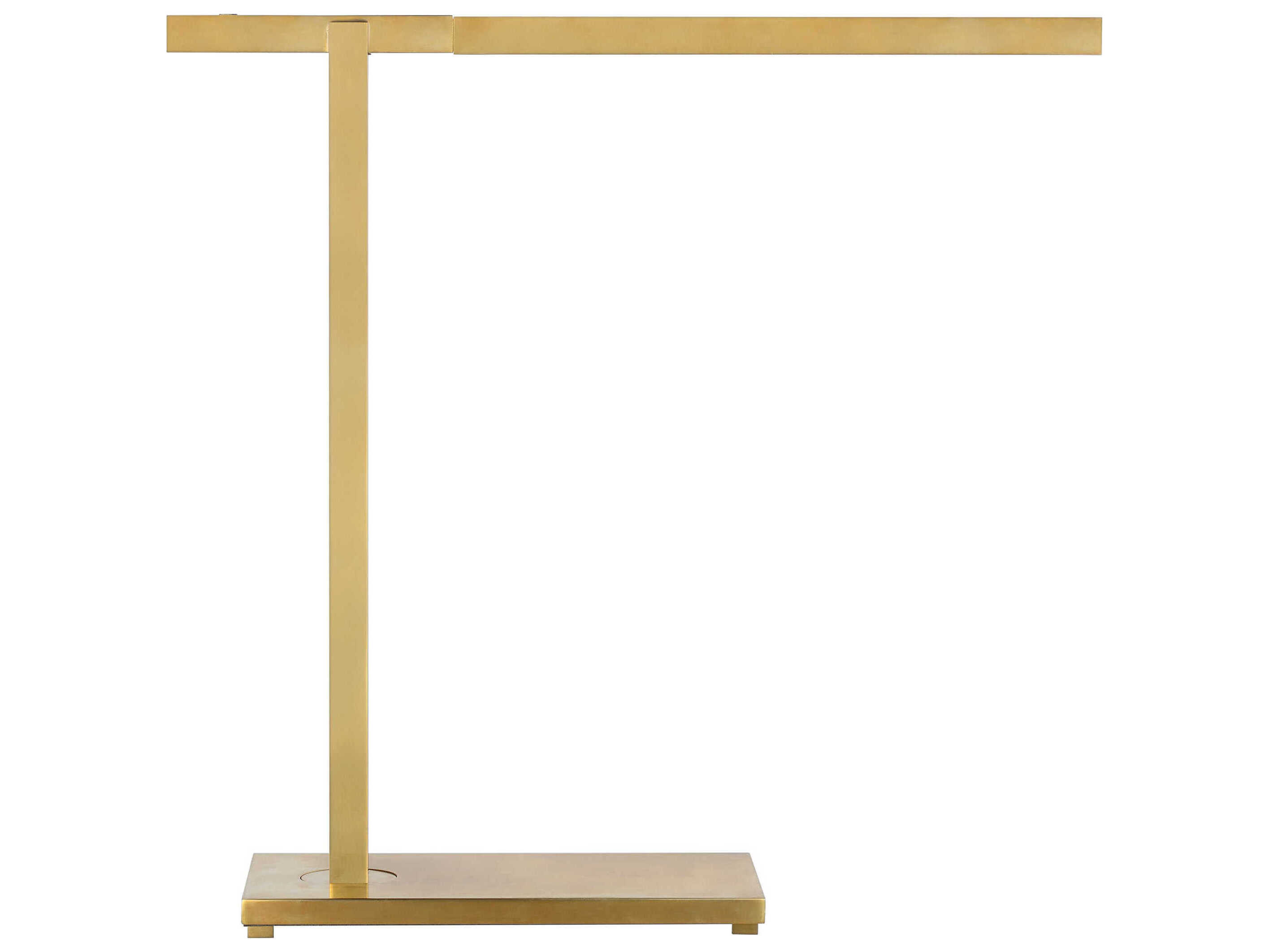 Visual Comfort Modern Stagger Natural Brass Table Lamp