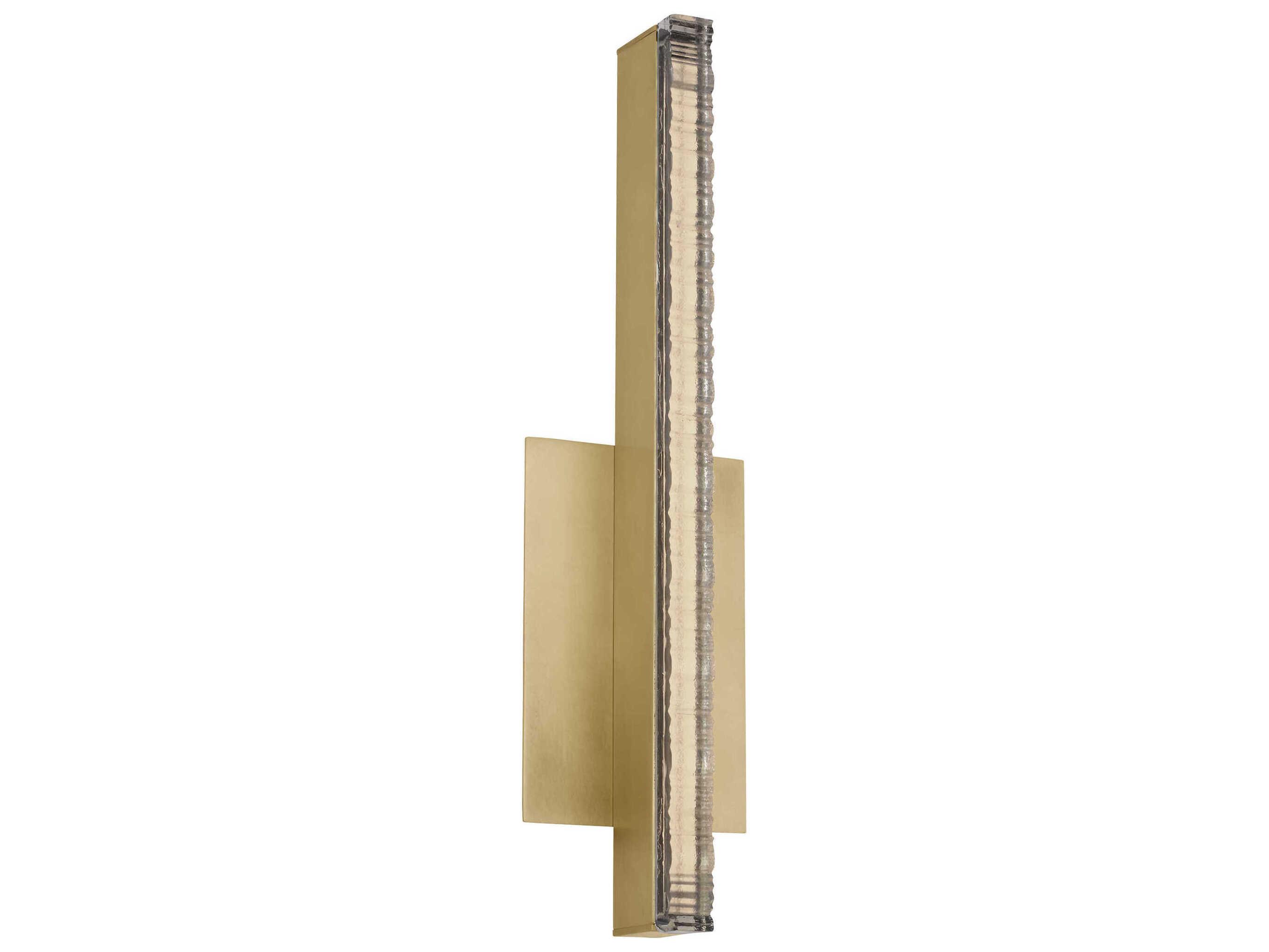 Visual Comfort Modern Serre 1-Light Natural Brass Wall Sconce