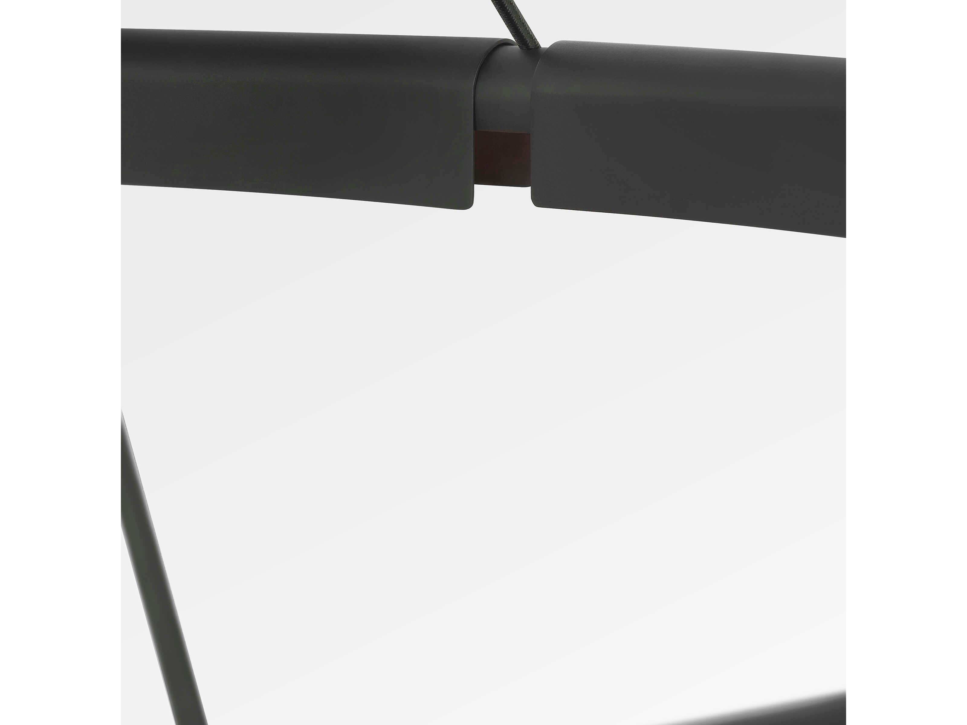 Visual Comfort Modern Cloak 1-Light Nightshade Black Round Pendant