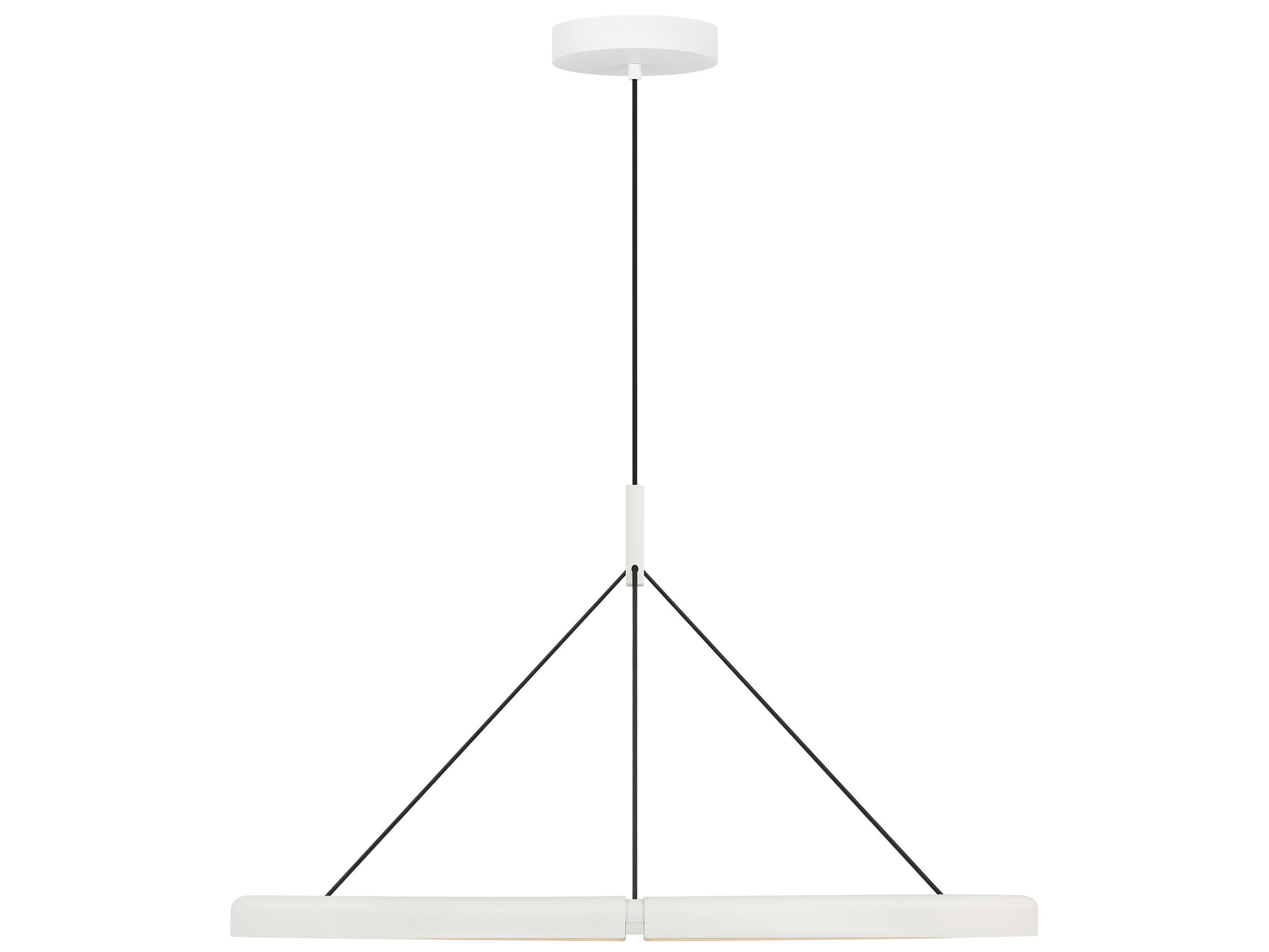 Visual Comfort Modern Cloak 1-Light Matte White Round Pendant